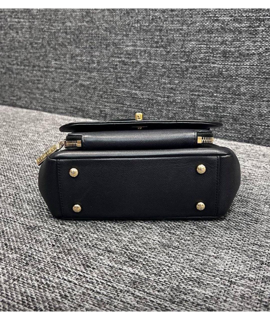 CHANEL Черная кожаная сумка через плечо, фото 4