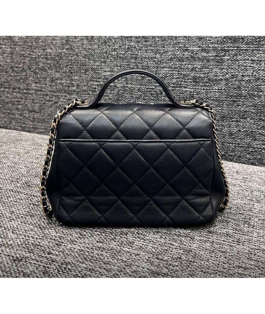 CHANEL Черная кожаная сумка через плечо, фото 2