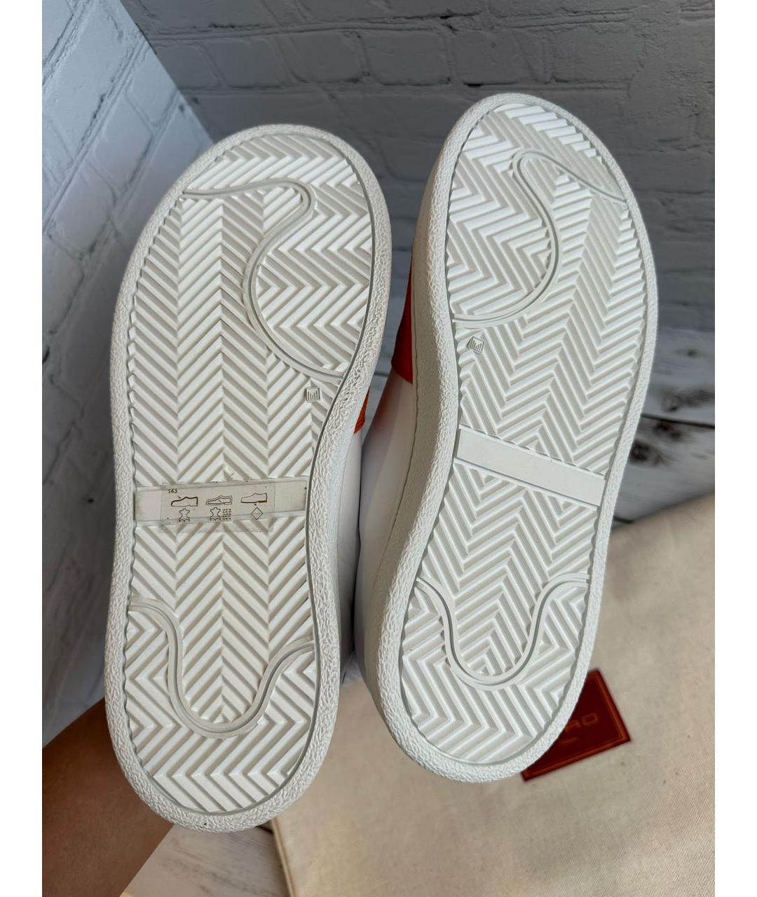 ETRO Белые кожаные кеды, фото 6