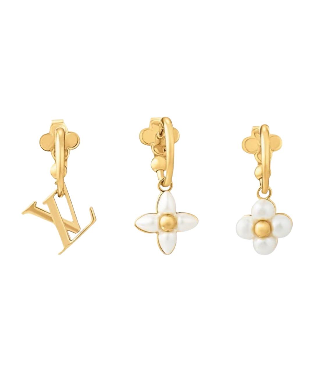 LOUIS VUITTON Золотые серьги, фото 1