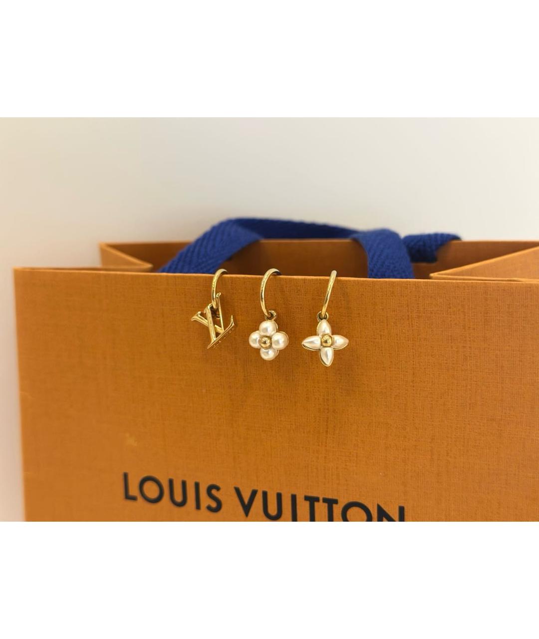 LOUIS VUITTON Золотые серьги, фото 2