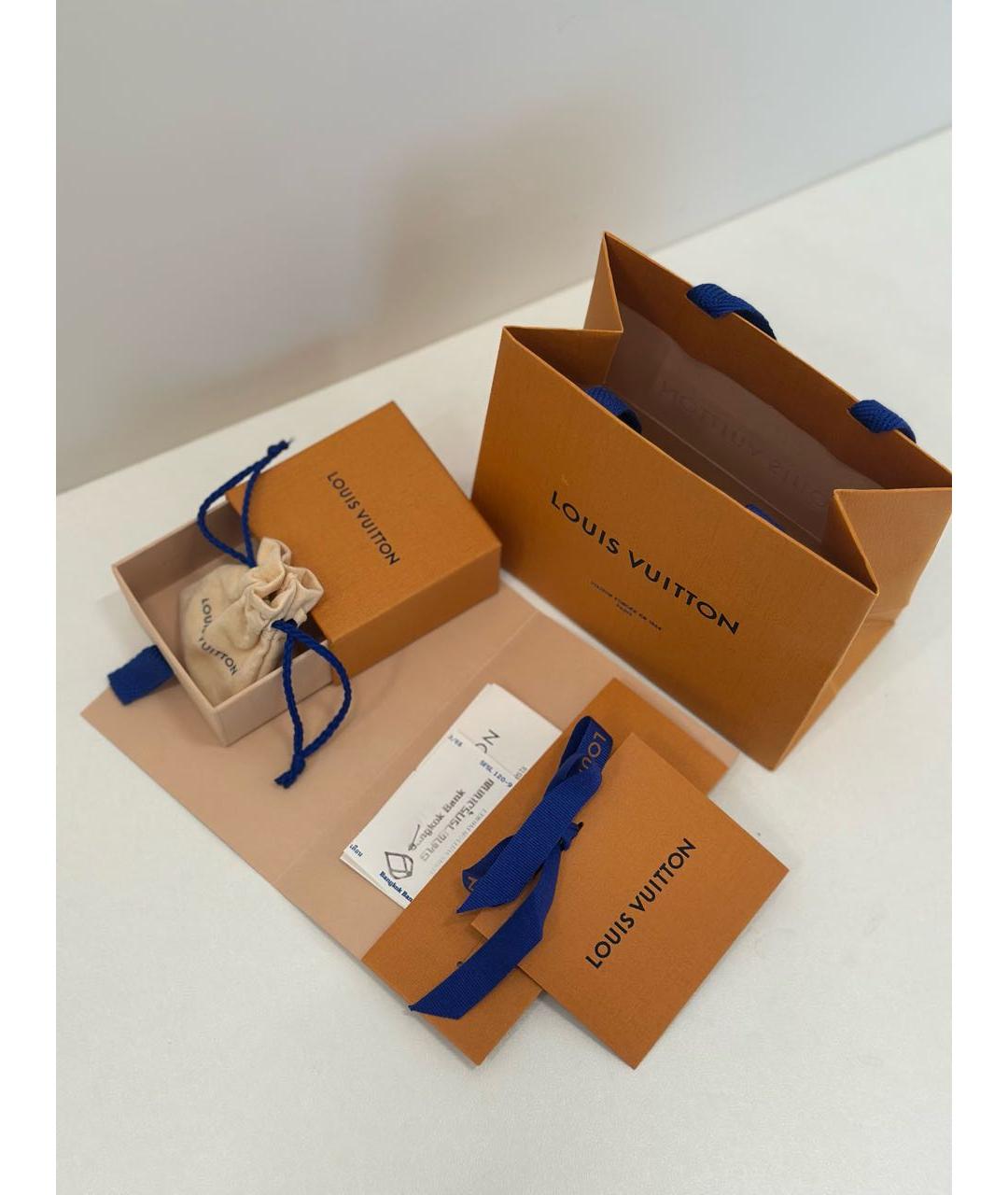 LOUIS VUITTON Золотые серьги, фото 7