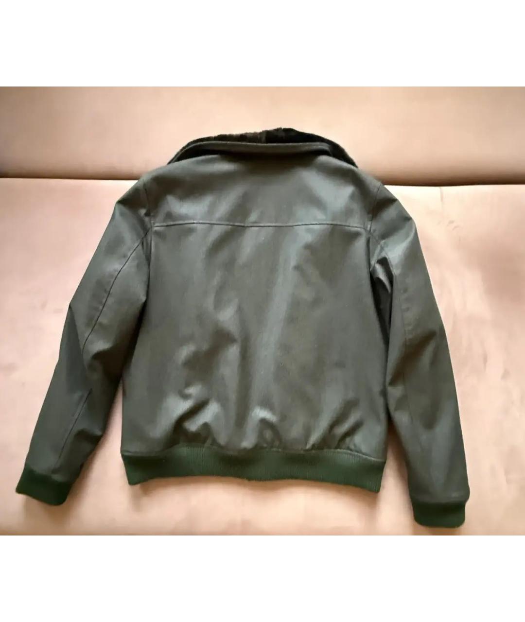 SARTORE Хаки шерстяная куртка, фото 2