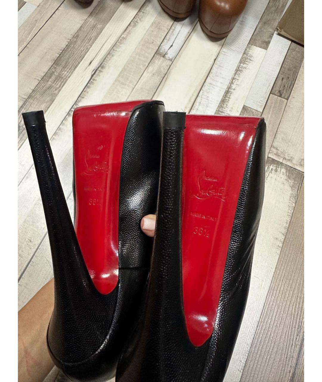 CHRISTIAN LOUBOUTIN Черные туфли, фото 3