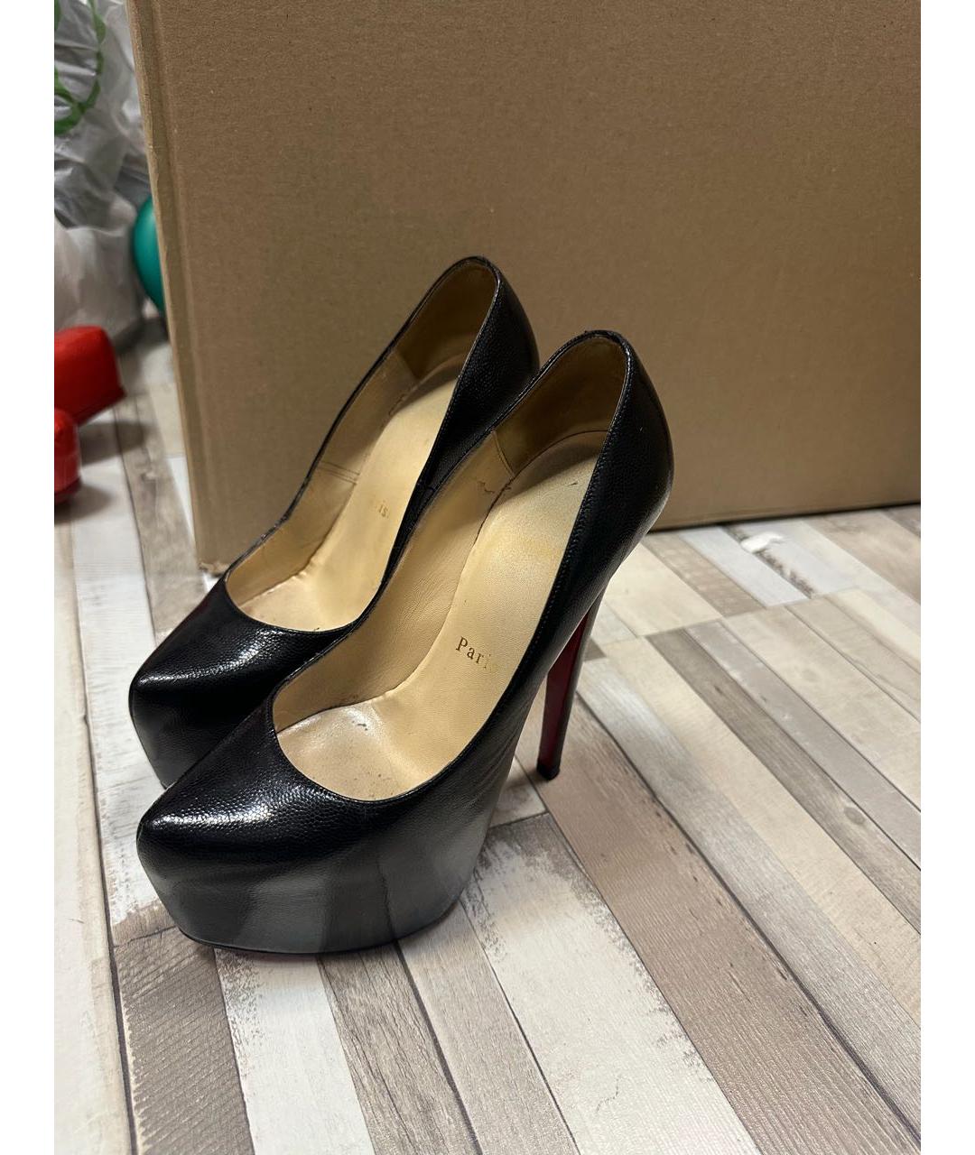 CHRISTIAN LOUBOUTIN Черные туфли, фото 4