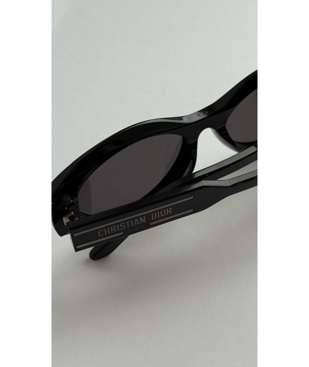 CHRISTIAN DIOR Черные пластиковые солнцезащитные очки, фото 7