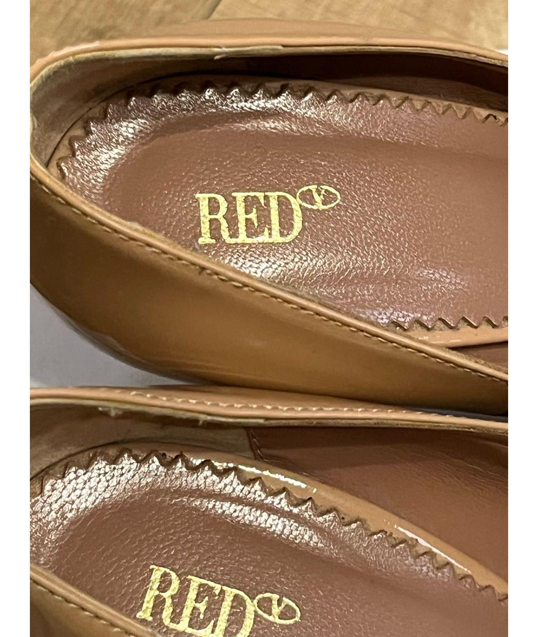 RED VALENTINO Розовые туфли из лакированной кожи, фото 7