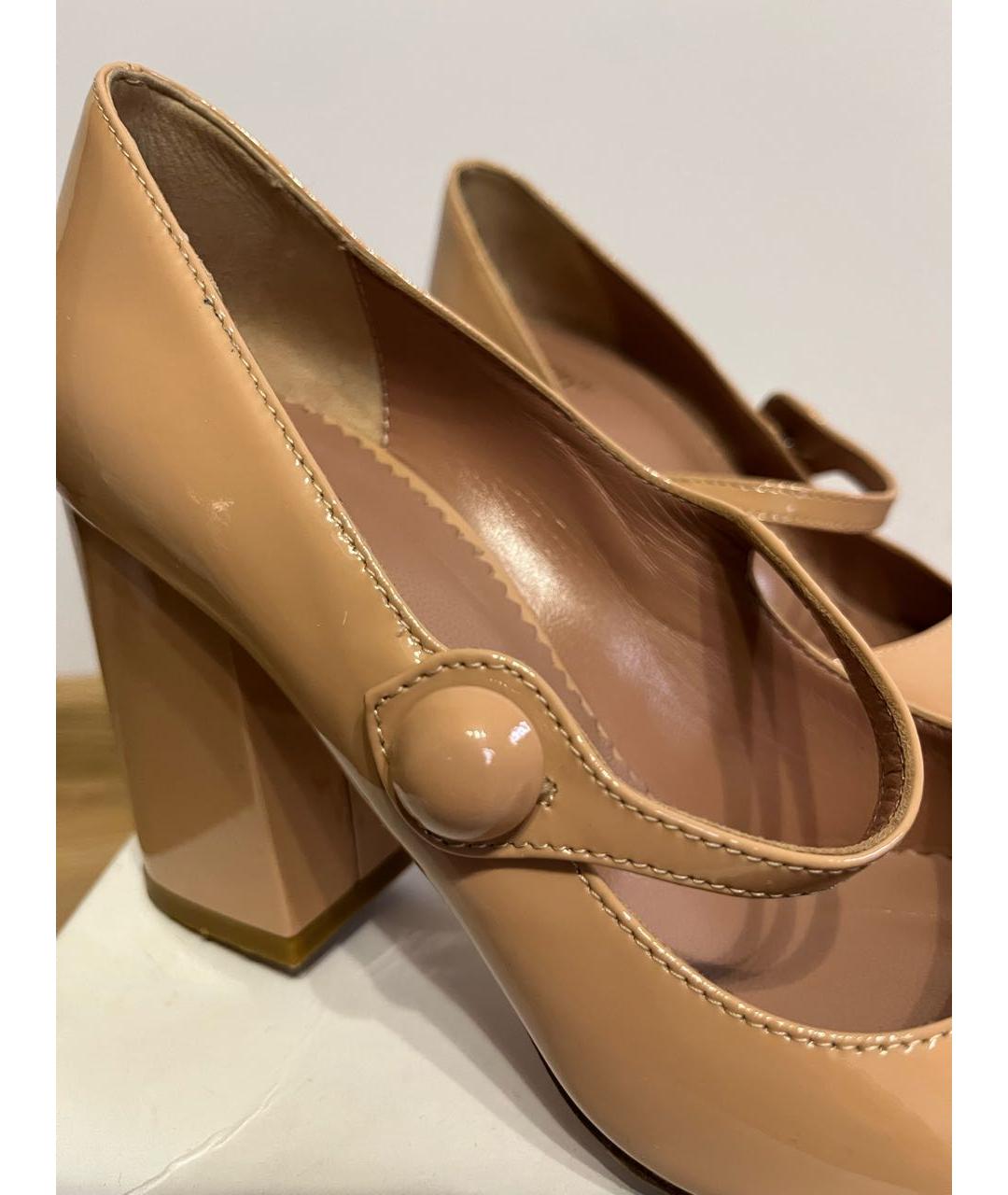 RED VALENTINO Розовые туфли из лакированной кожи, фото 6