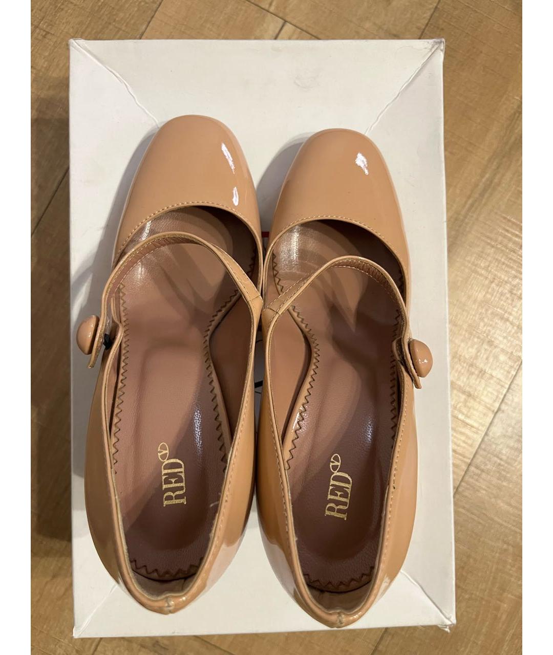 RED VALENTINO Розовые туфли из лакированной кожи, фото 3