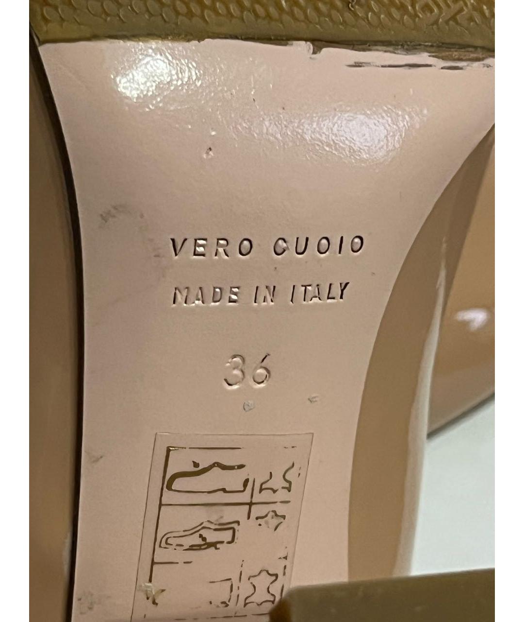 RED VALENTINO Розовые туфли из лакированной кожи, фото 5