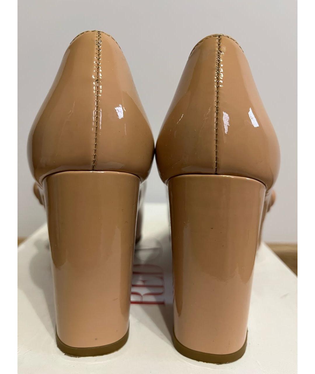 RED VALENTINO Розовые туфли из лакированной кожи, фото 4