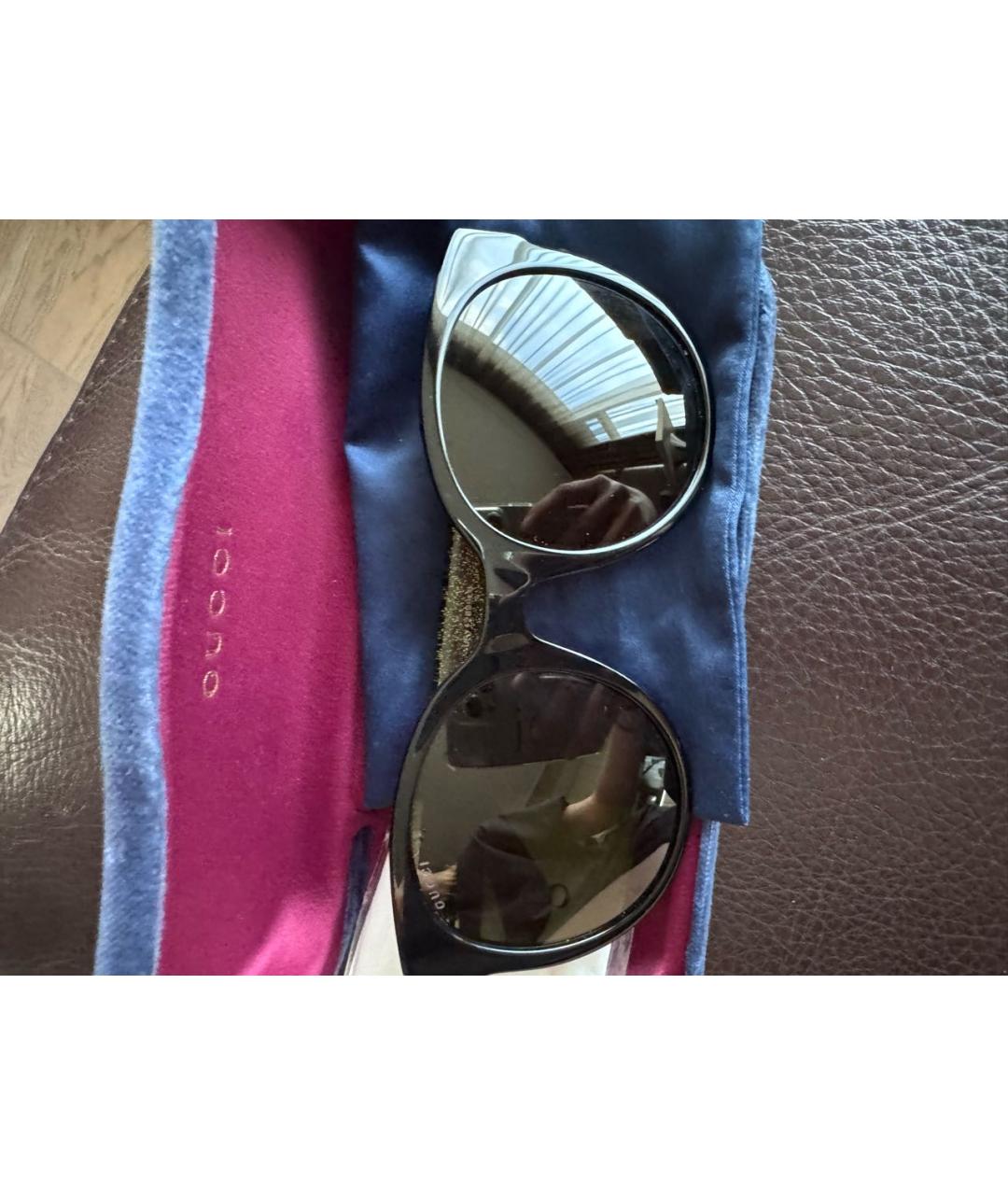 GUCCI Черные пластиковые солнцезащитные очки, фото 6