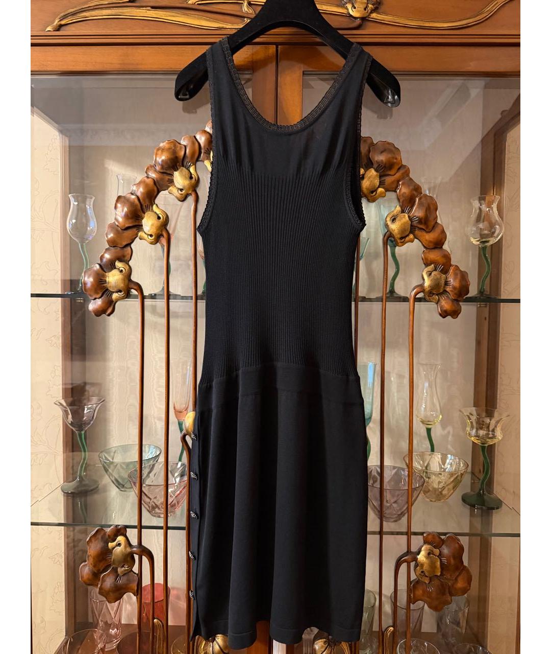 CHANEL Черное повседневное платье, фото 2