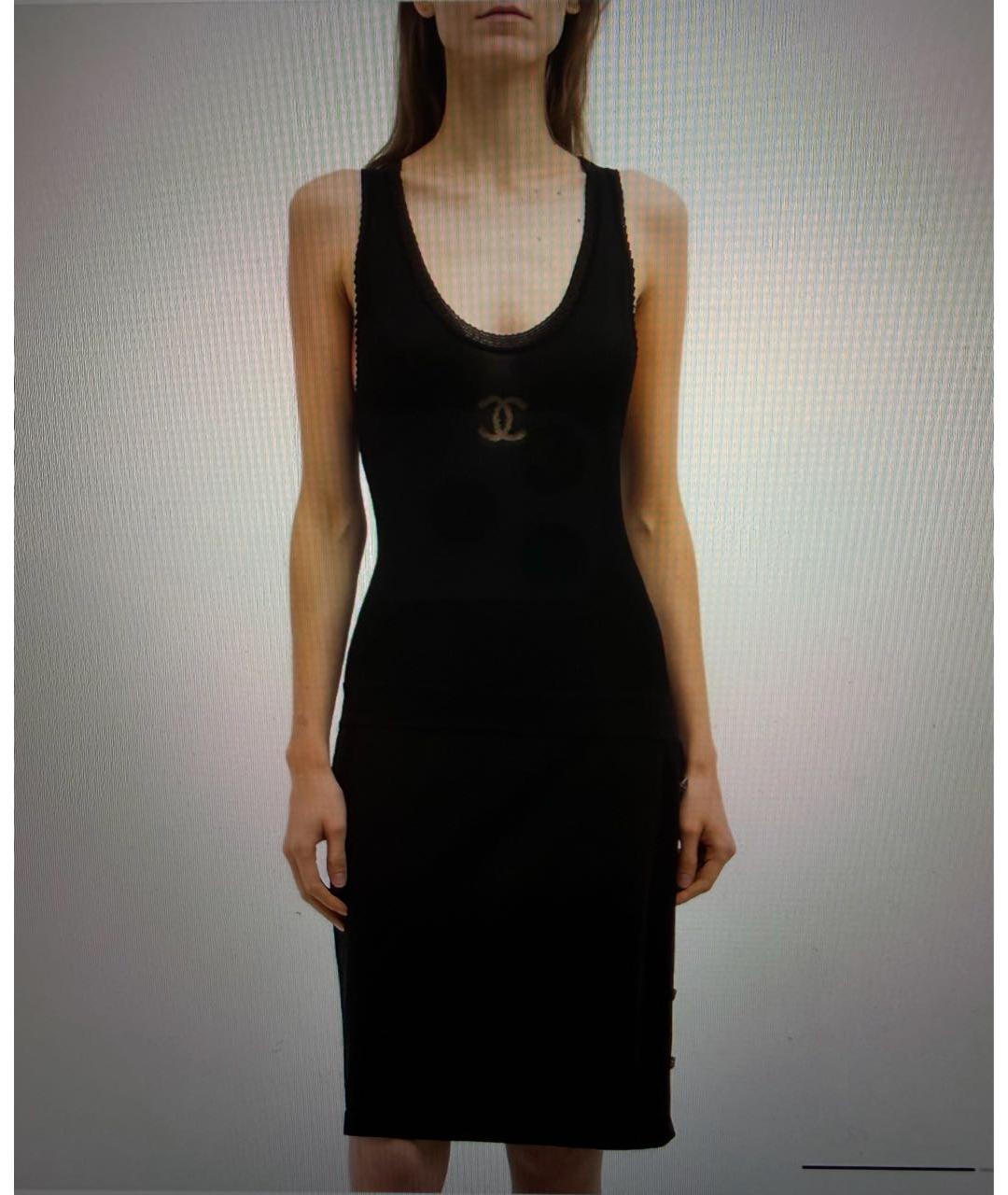 CHANEL Черное повседневное платье, фото 5