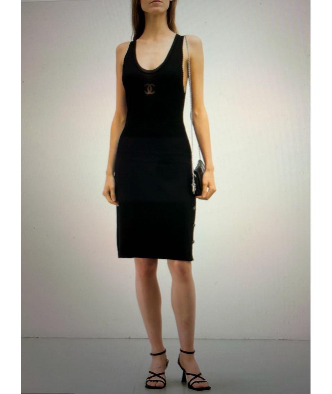 CHANEL Черное повседневное платье, фото 8