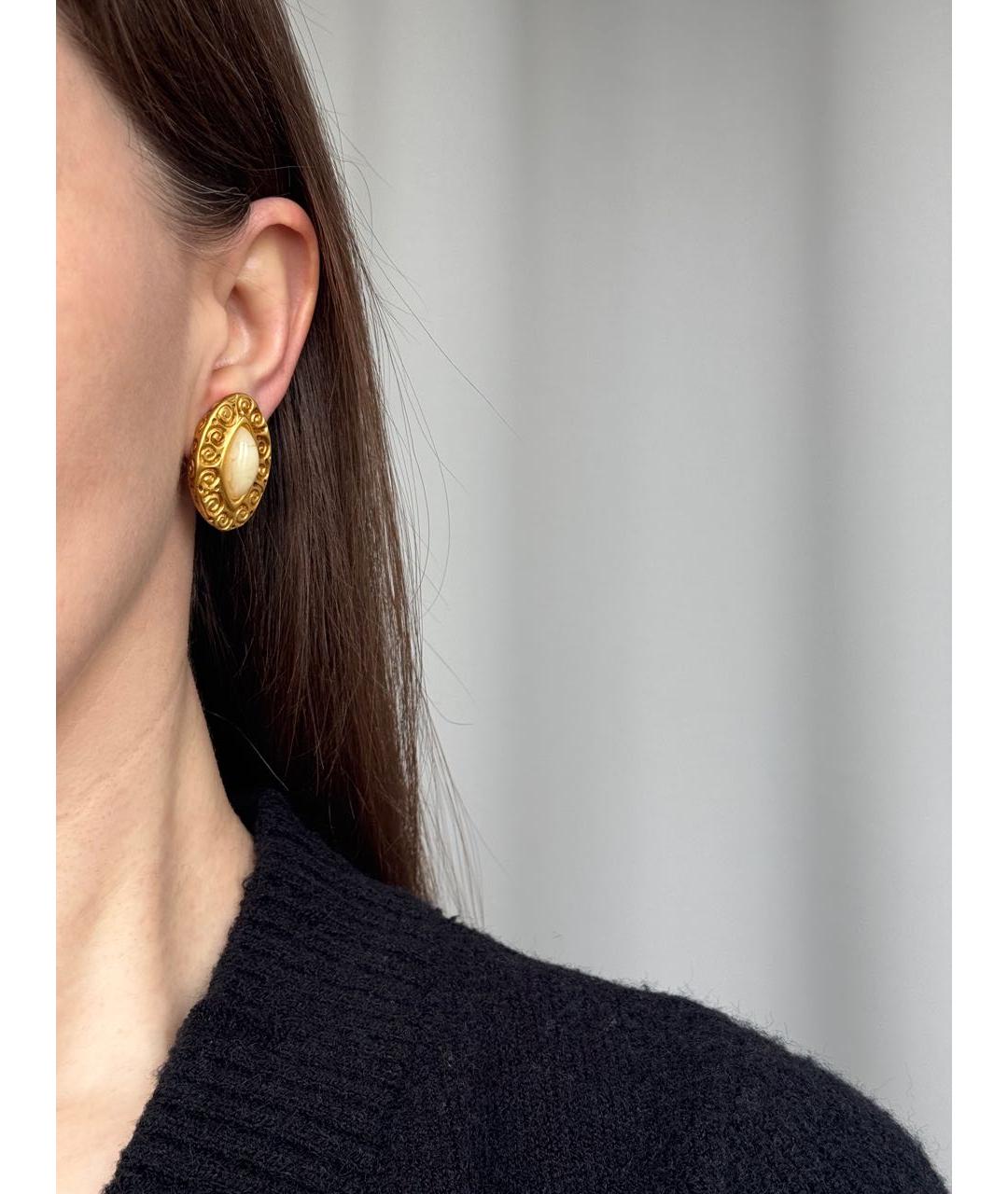 GIVENCHY Золотые позолоченные клипсы, фото 5