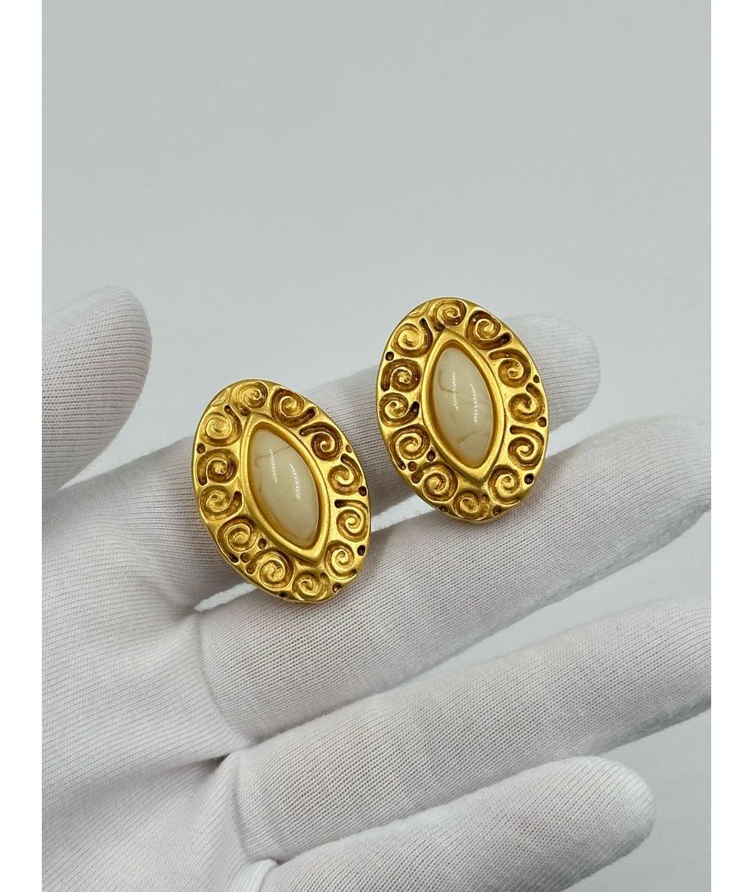 GIVENCHY Золотые позолоченные клипсы, фото 4