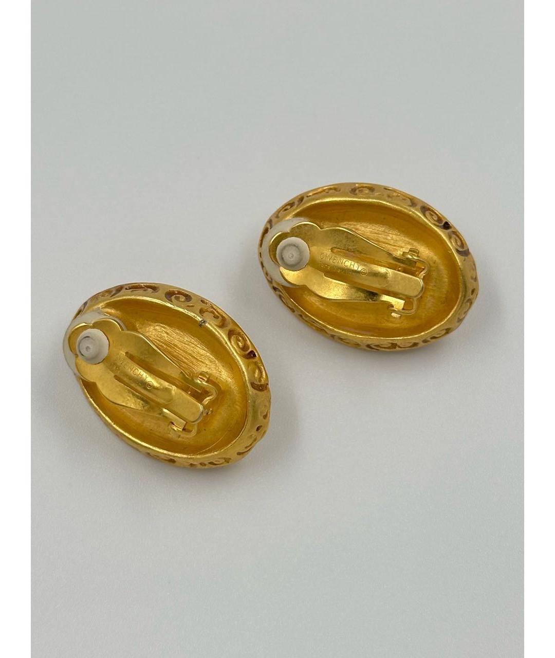 GIVENCHY Золотые позолоченные клипсы, фото 2