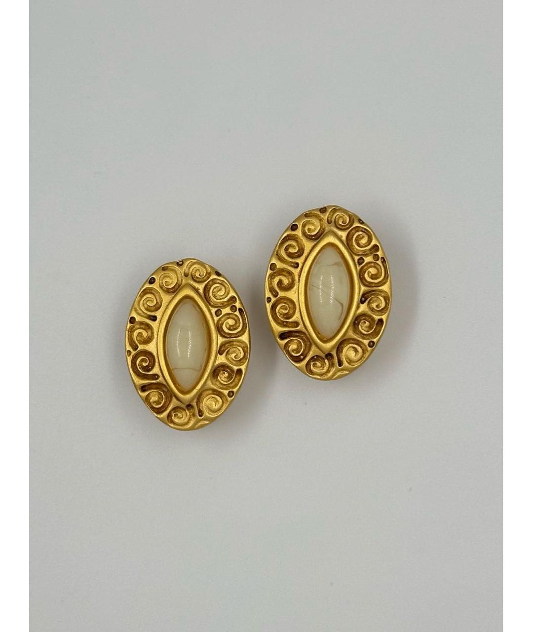 GIVENCHY Золотые позолоченные клипсы, фото 6