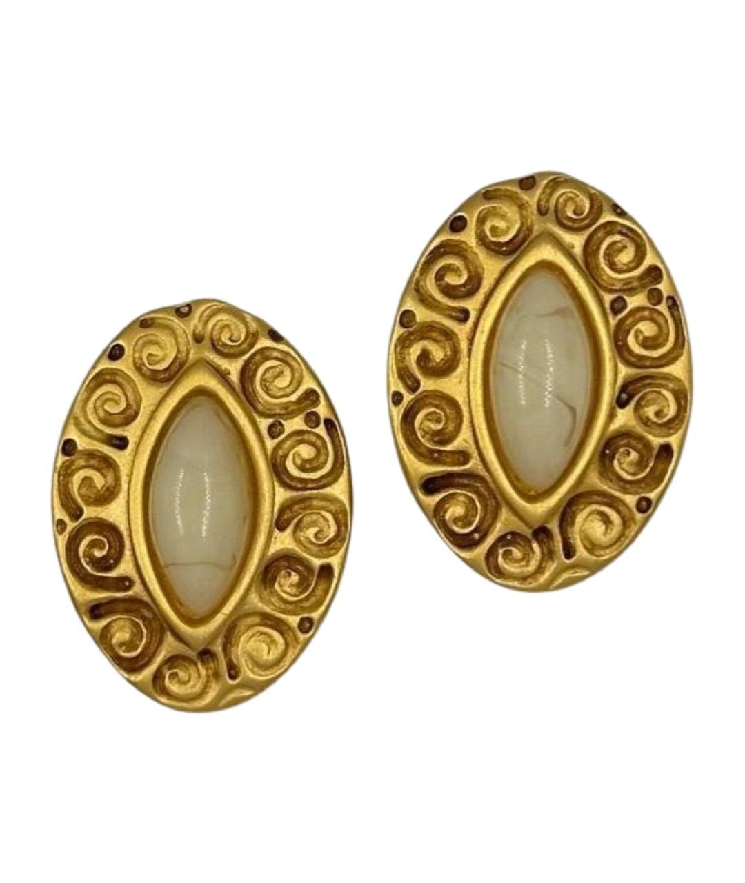 GIVENCHY Золотые позолоченные клипсы, фото 1