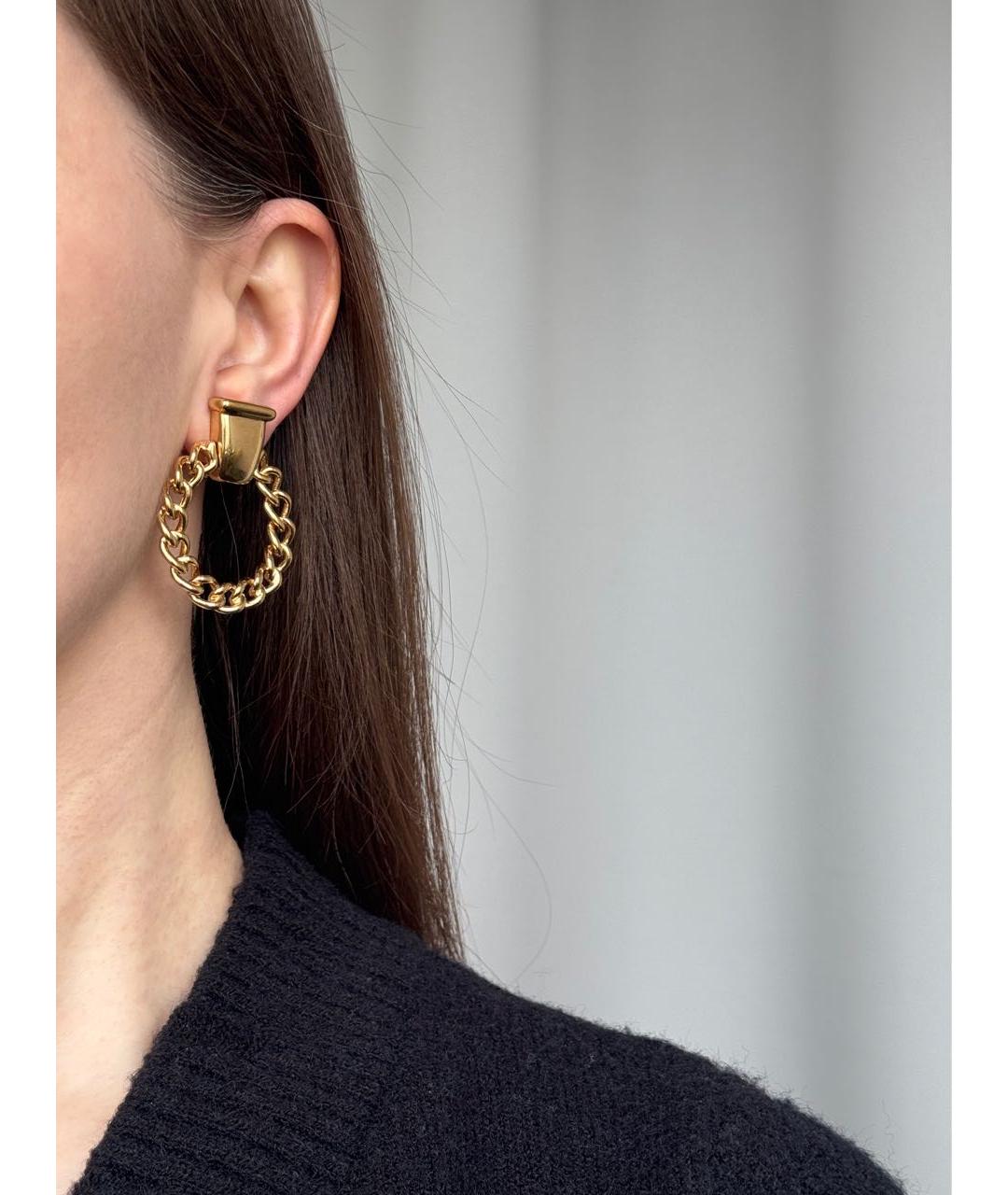 GIVENCHY Золотые позолоченные клипсы, фото 8