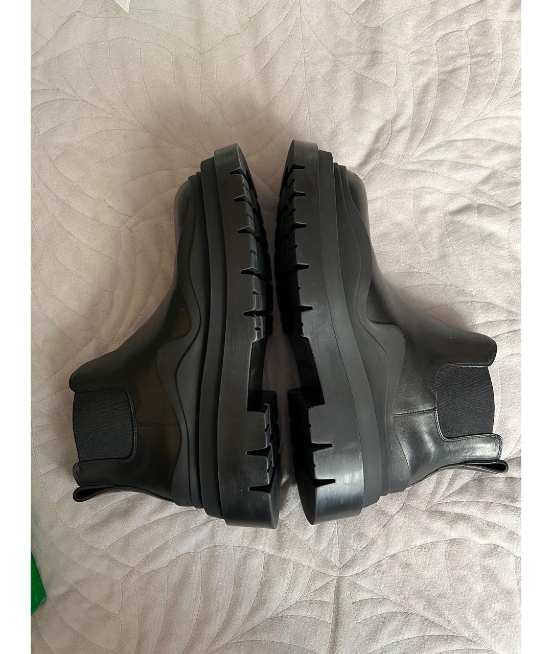 BOTTEGA VENETA Черные кожаные ботинки, фото 7