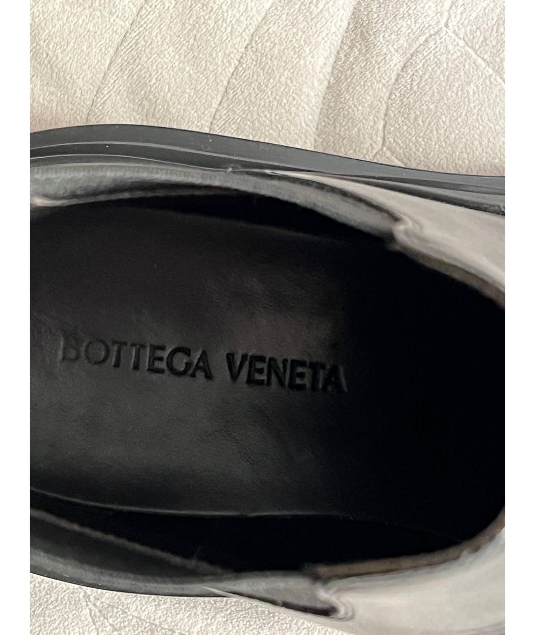 BOTTEGA VENETA Черные кожаные ботинки, фото 8