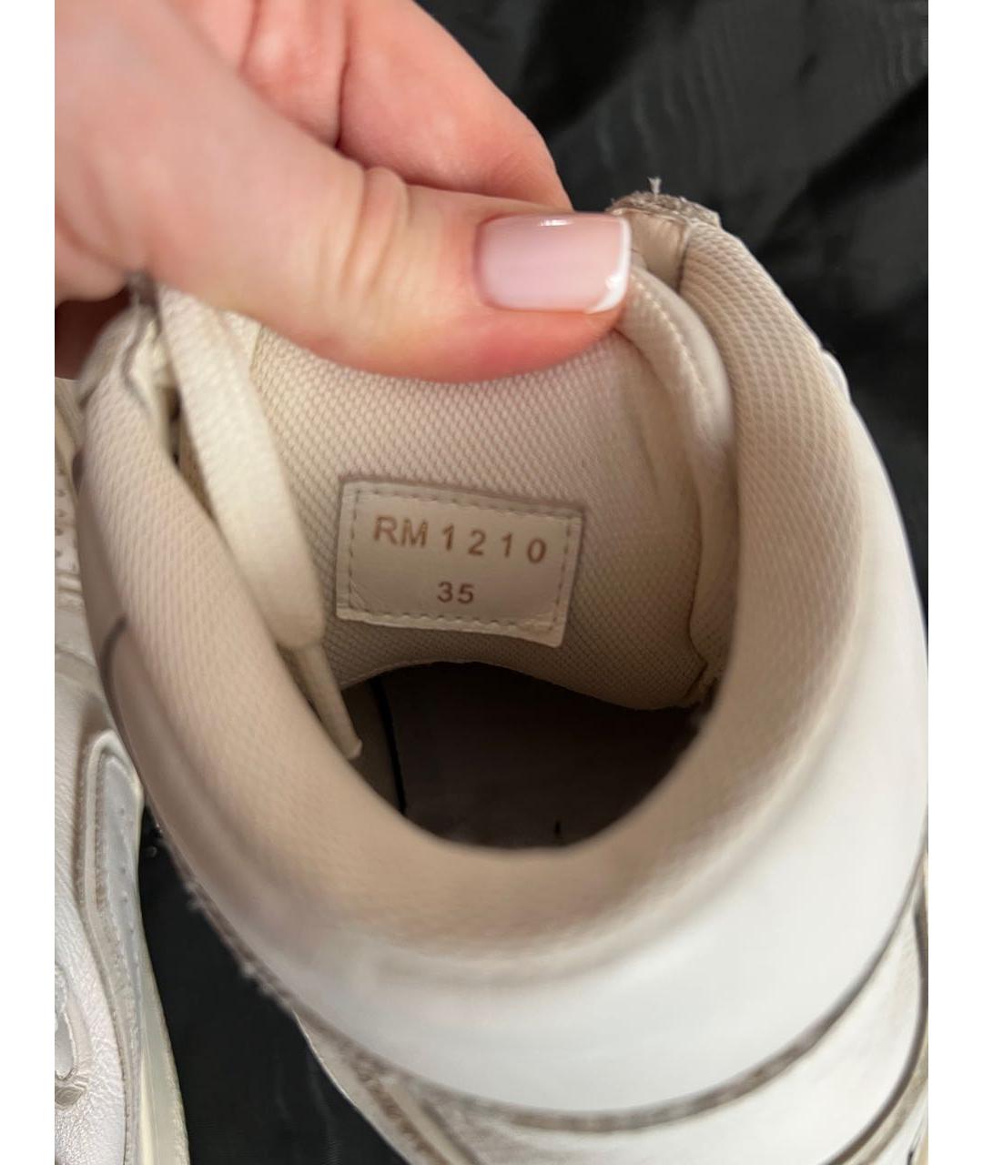 CELINE Белые кожаные кеды, фото 8