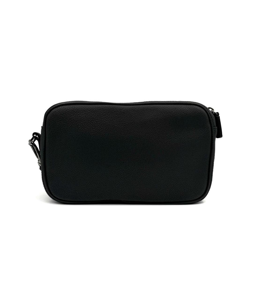 KITON Черная кожаная барсетка, фото 6