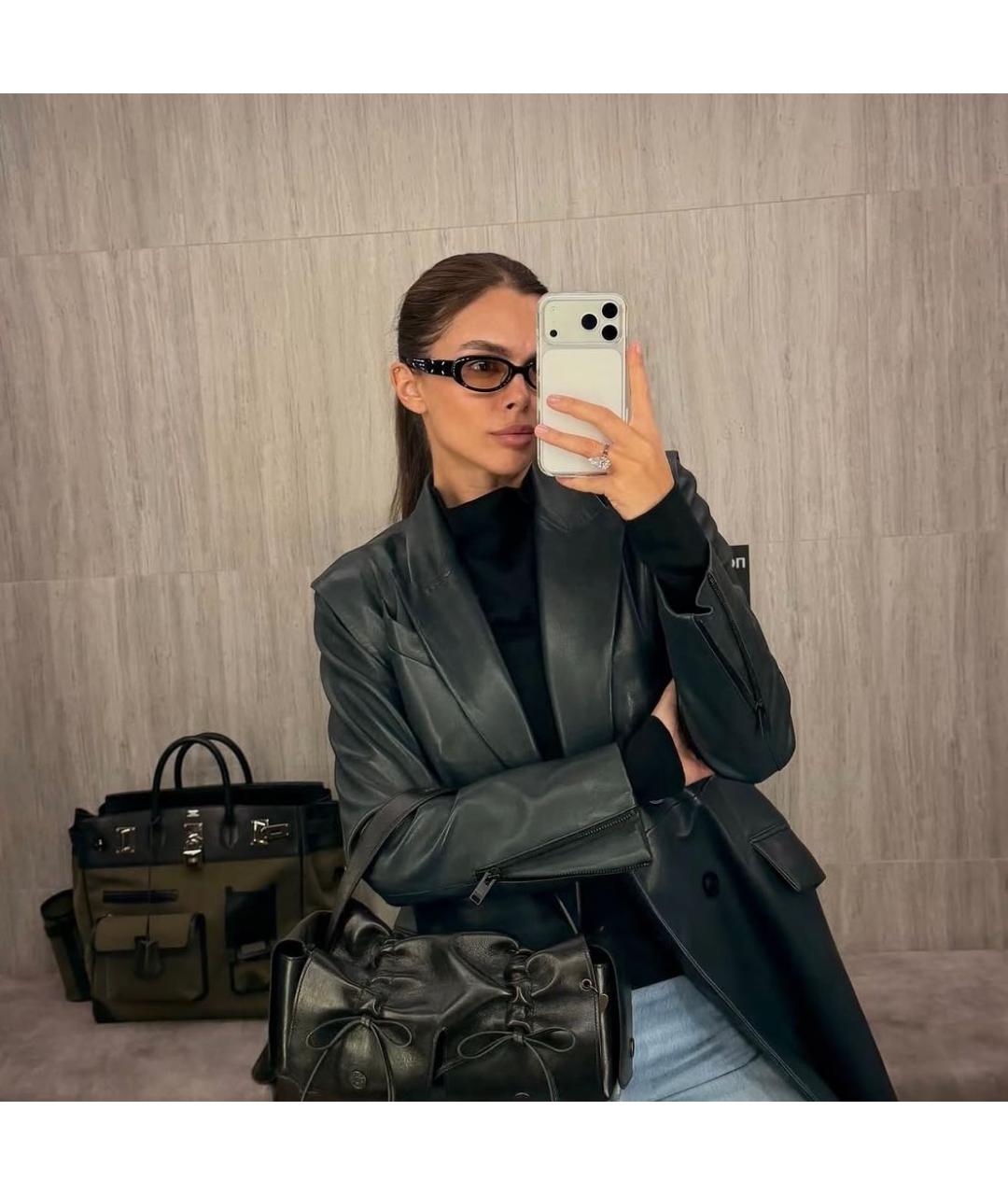 GENTLE MONSTER Черные пластиковые солнцезащитные очки, фото 3