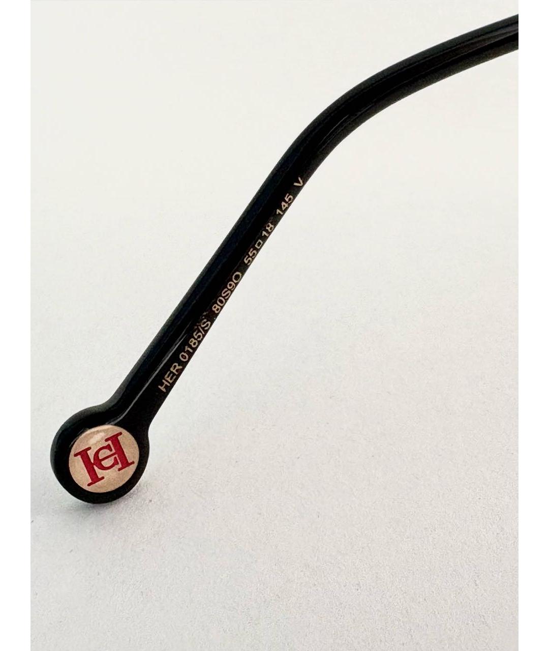 CAROLINA HERRERA Золотые металлические солнцезащитные очки, фото 8