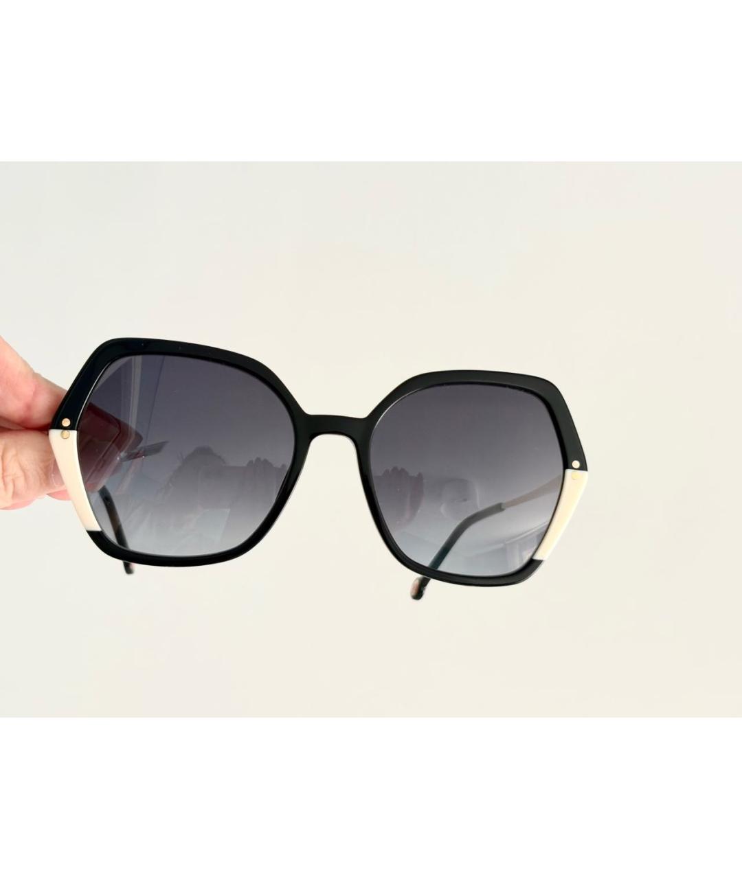 CAROLINA HERRERA Золотые металлические солнцезащитные очки, фото 5