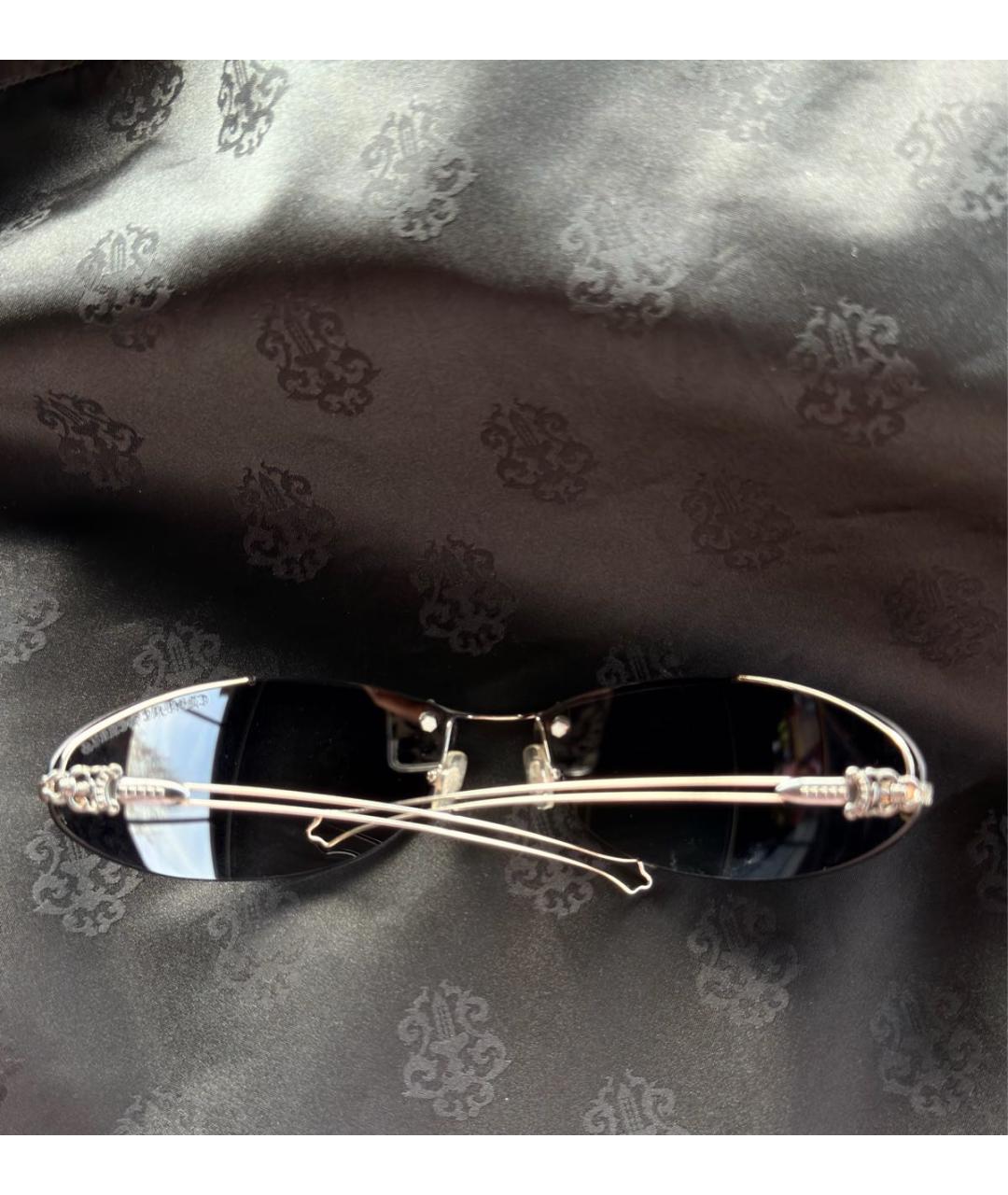 CHROME HEARTS Серебряные металлические солнцезащитные очки, фото 2