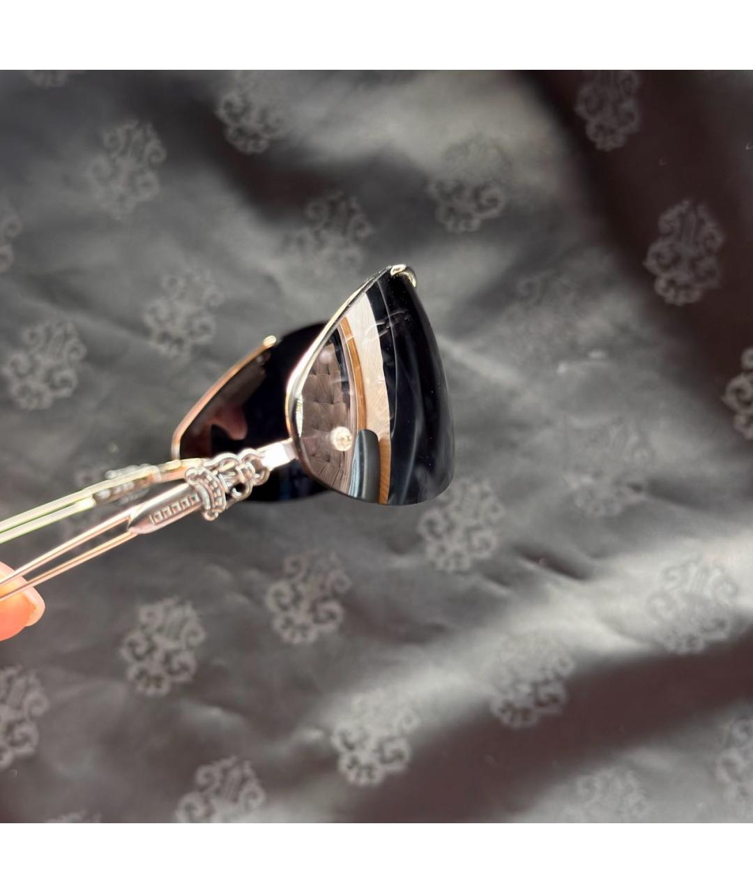 CHROME HEARTS Серебряные металлические солнцезащитные очки, фото 4