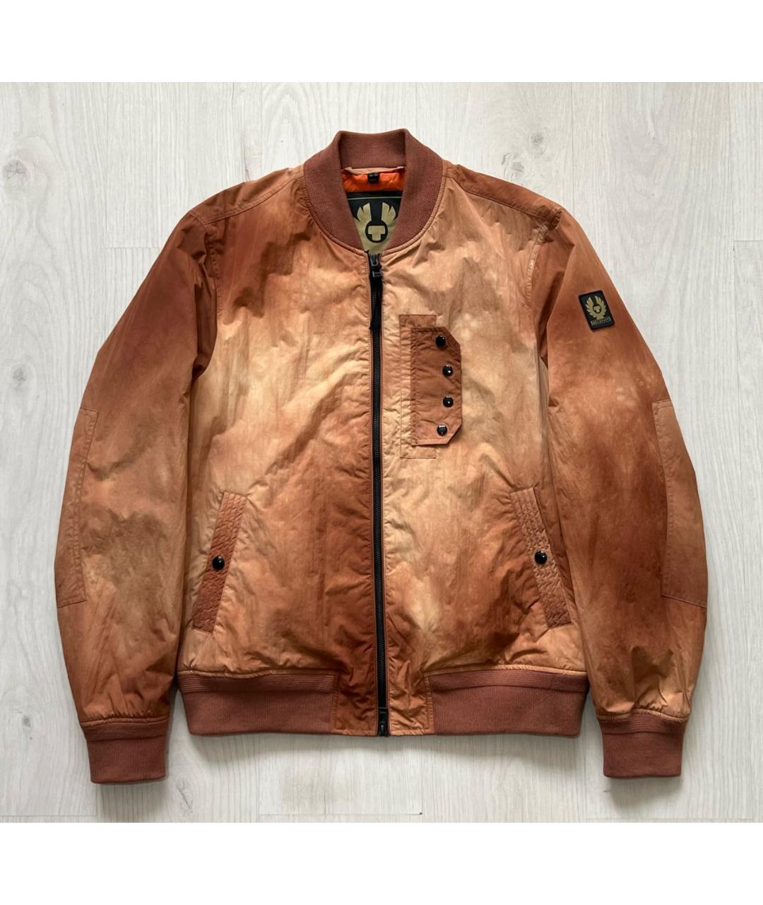 BELSTAFF Оранжевая полиамидовая куртка, фото 8