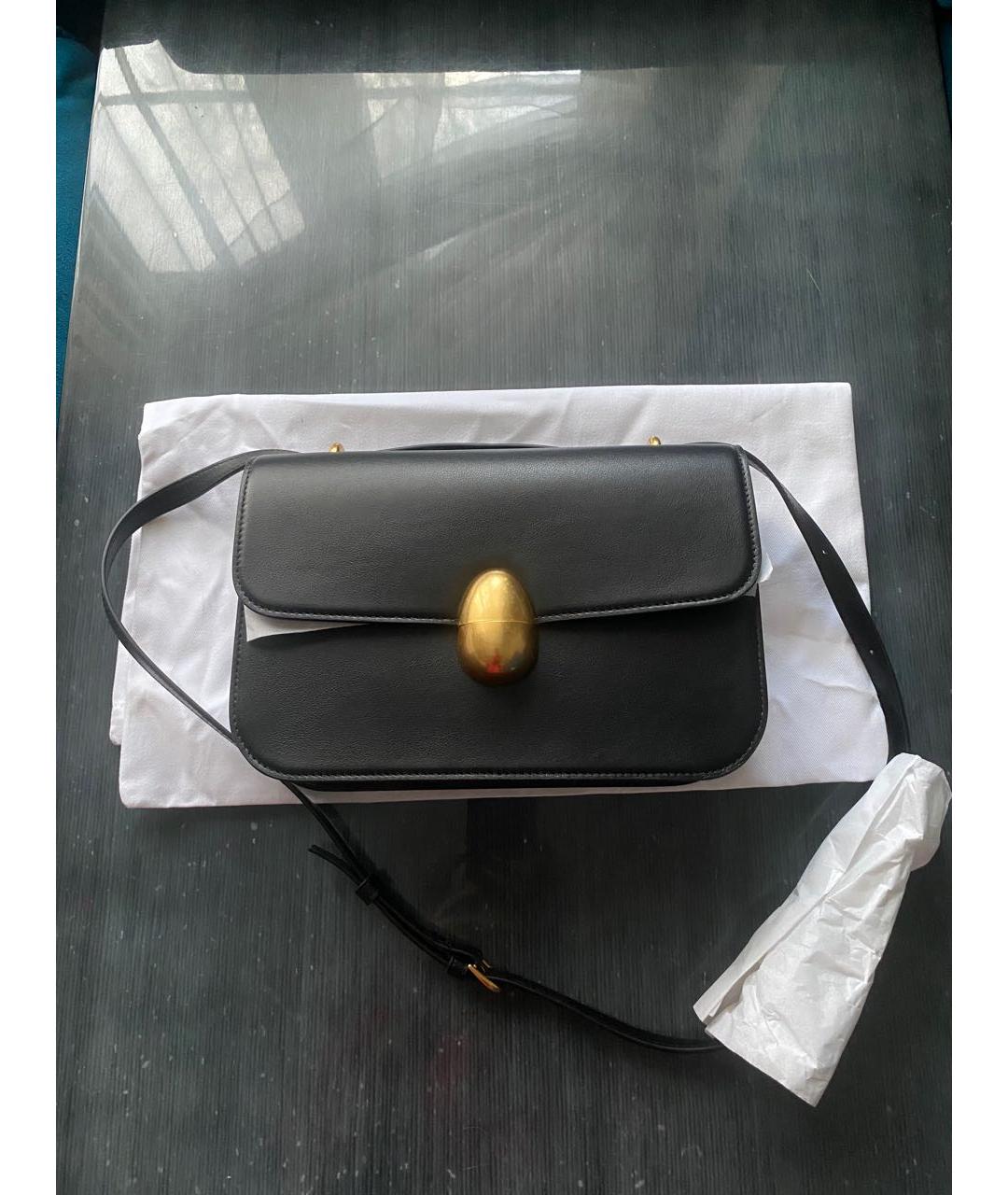NEOUS Черная кожаная сумка через плечо, фото 9