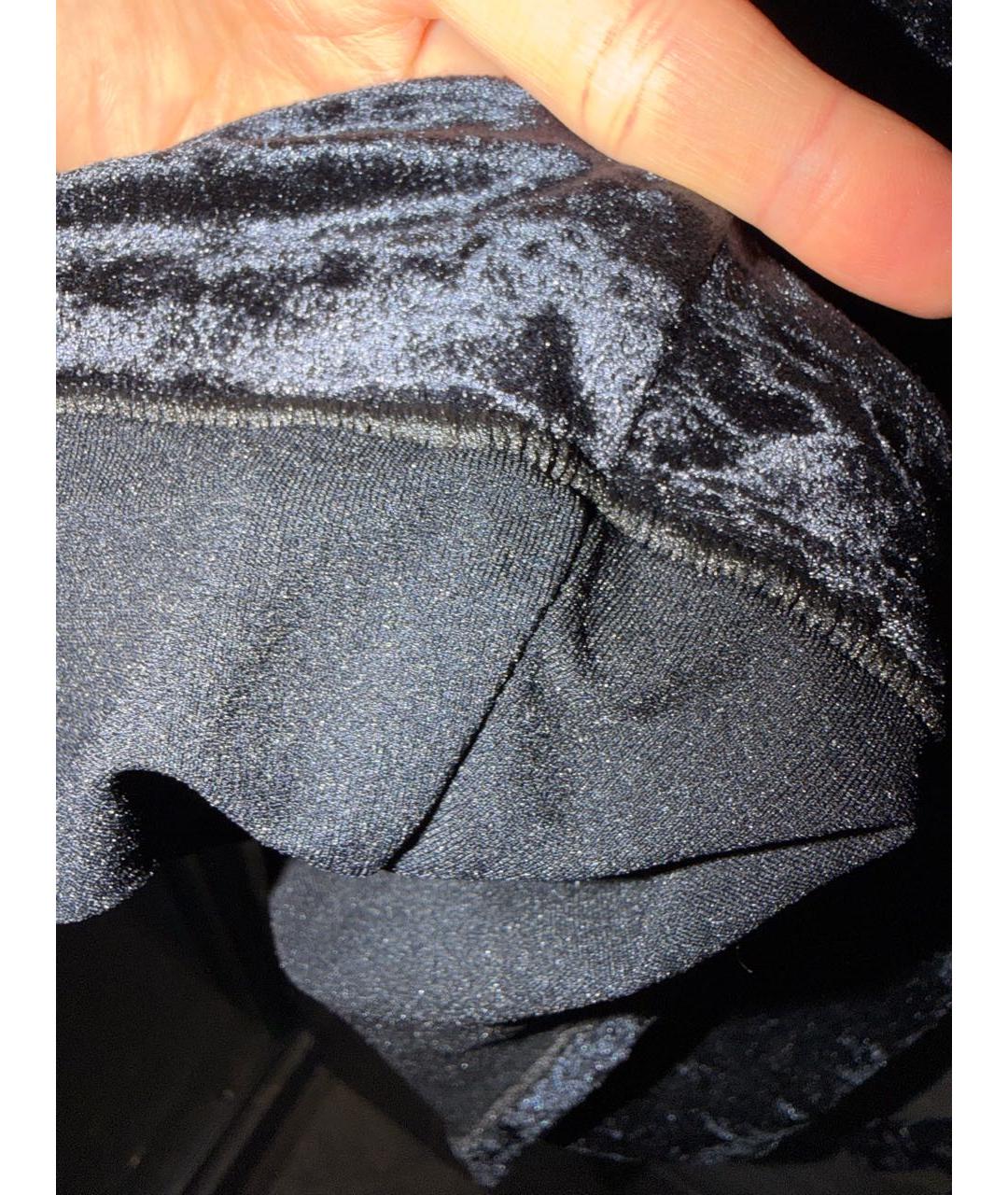 VETEMENTS Черная бархатная водолазка, фото 6