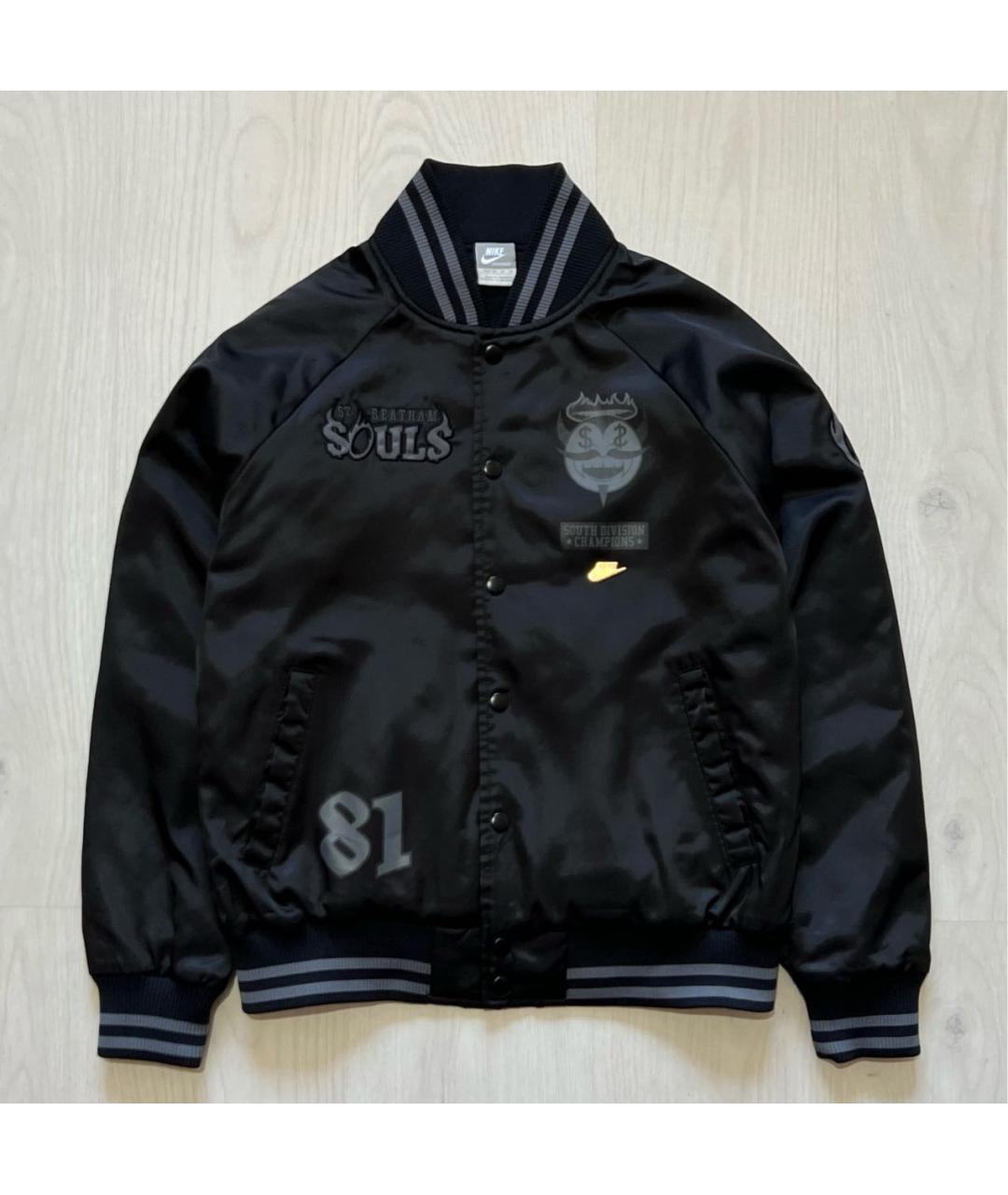 NIKE Черная полиэстеровая куртка, фото 8