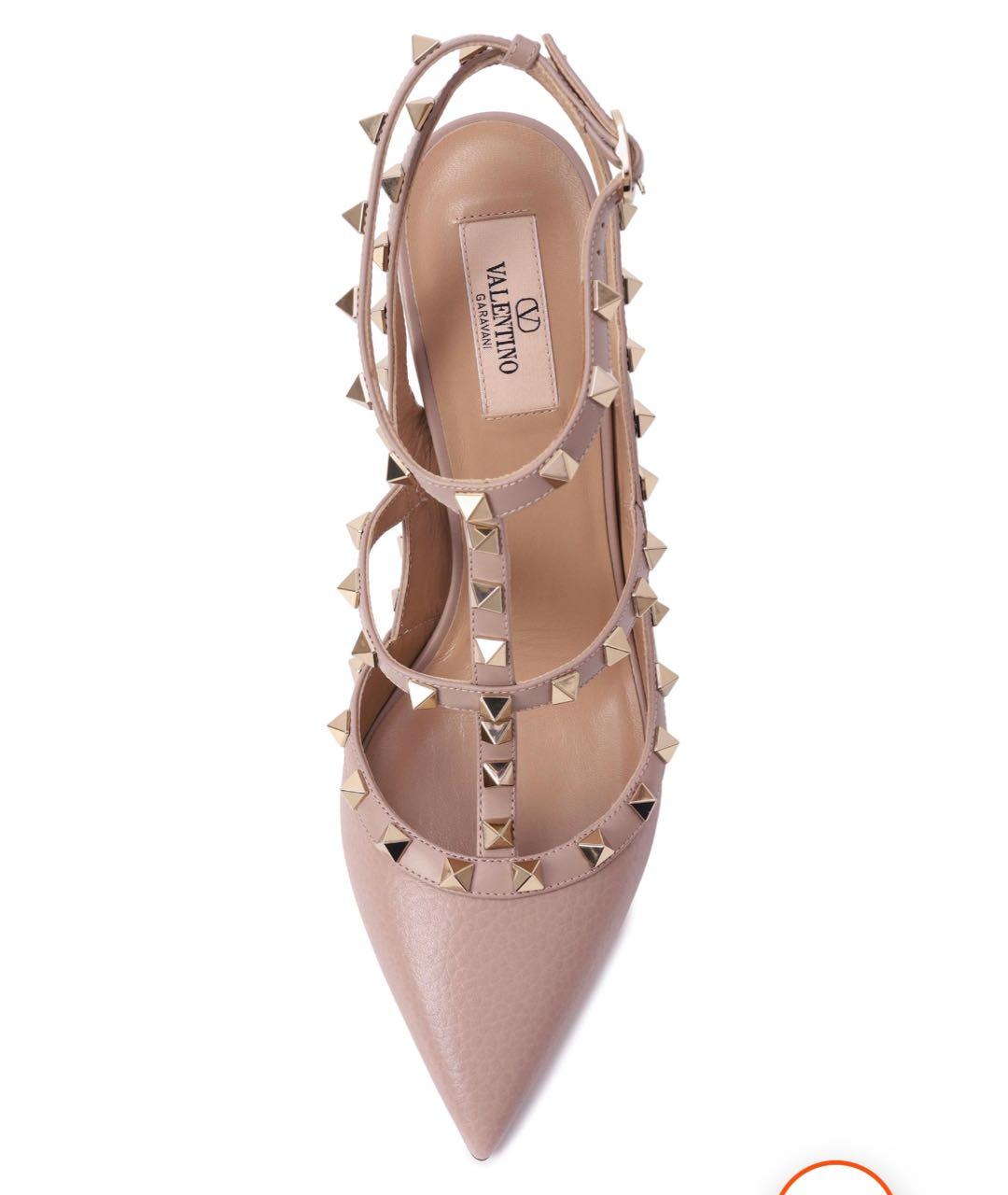 VALENTINO Бежевые кожаные туфли, фото 3