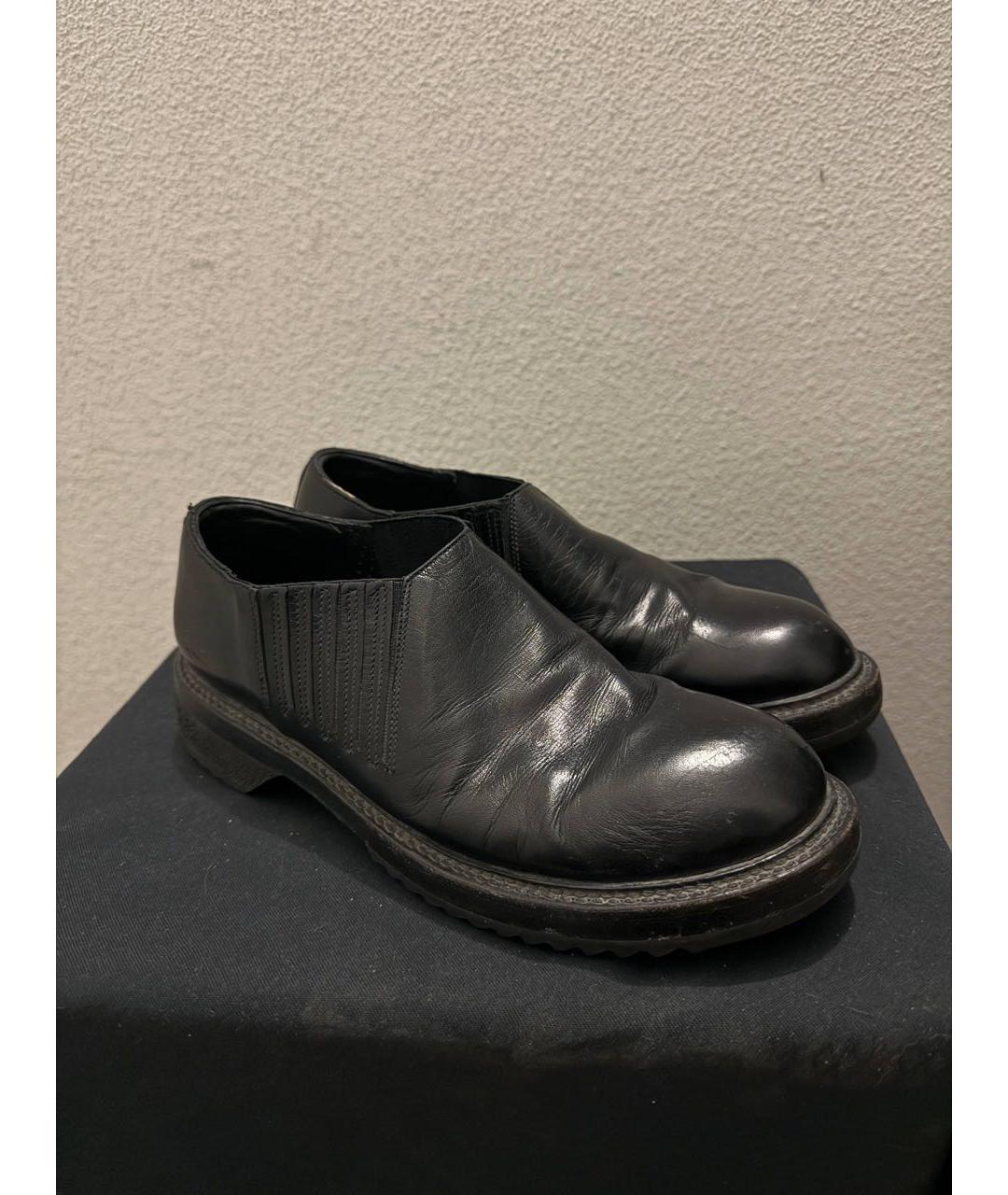 RICK OWENS Черные кожаные туфли, фото 3