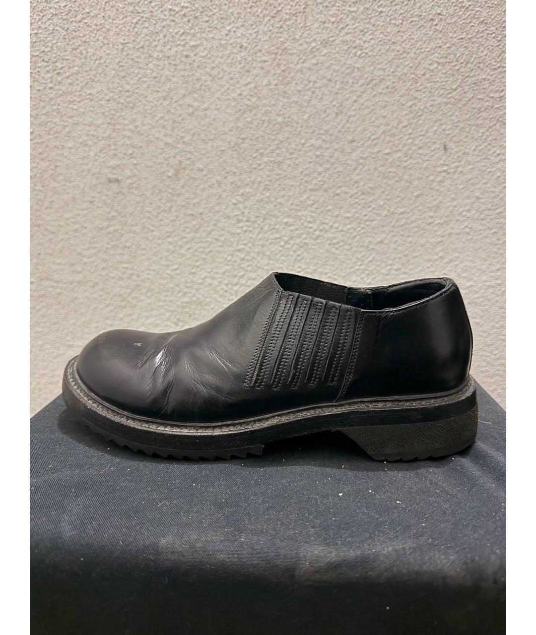 RICK OWENS Черные кожаные туфли, фото 4
