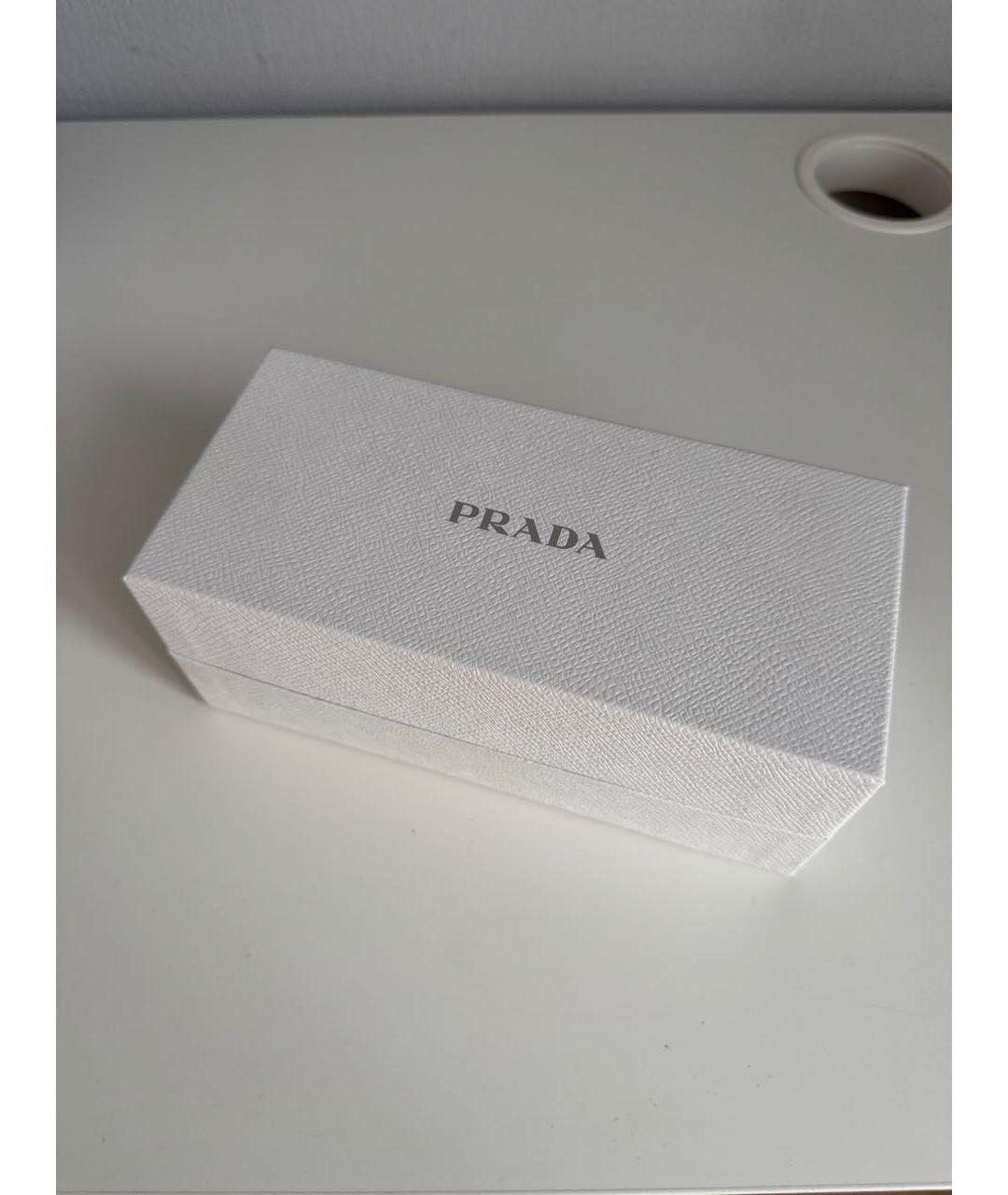 PRADA Черные пластиковые солнцезащитные очки, фото 4