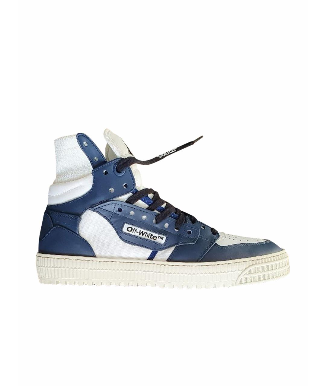 OFF-WHITE Мульти кожаные высокие кроссовки / кеды, фото 1