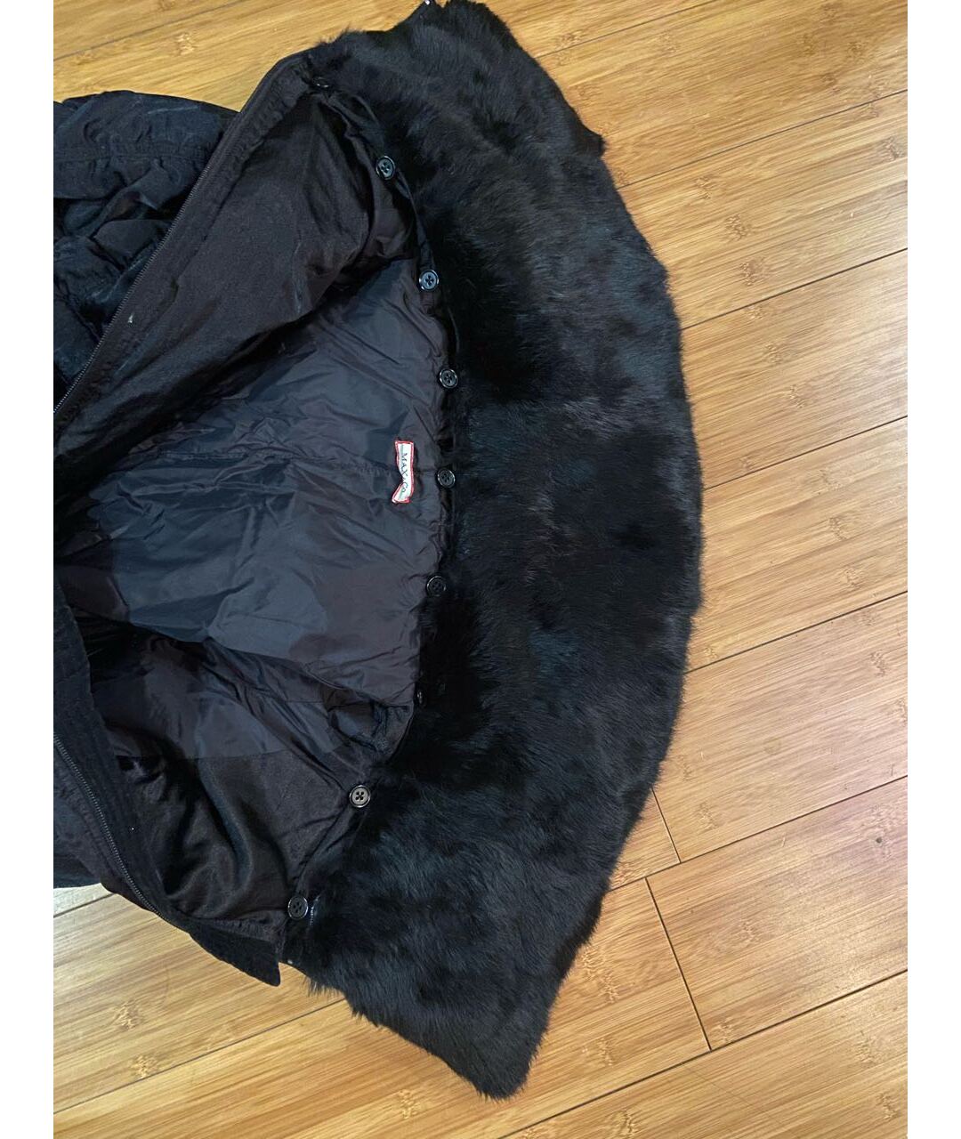 MAX&CO Черная полиэстеровая куртка, фото 5