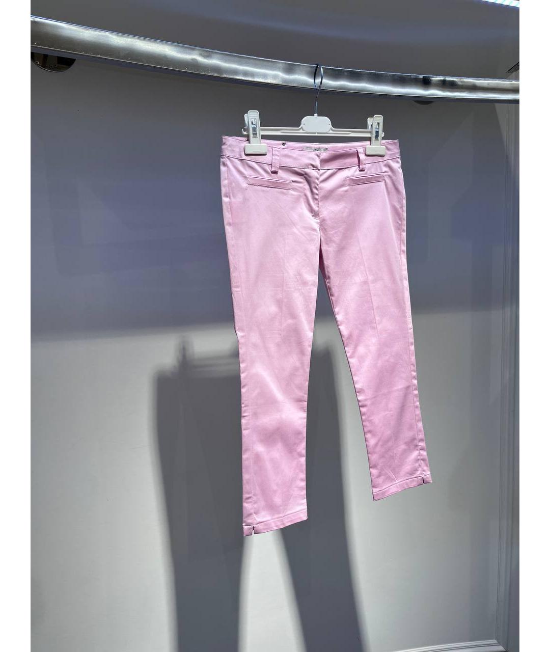 VERSACE Розовые хлопковые брюки и шорты, фото 2