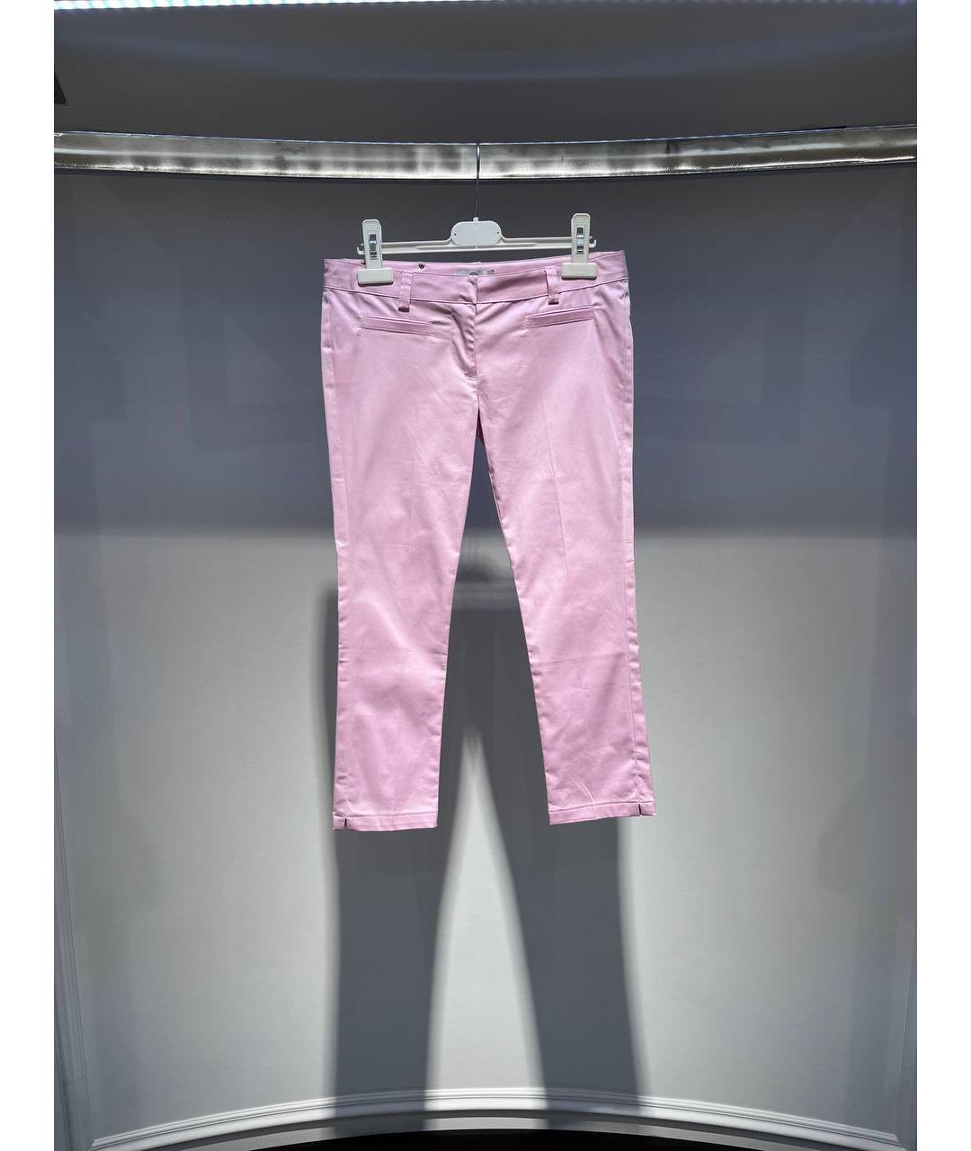 VERSACE Розовые хлопковые брюки и шорты, фото 4