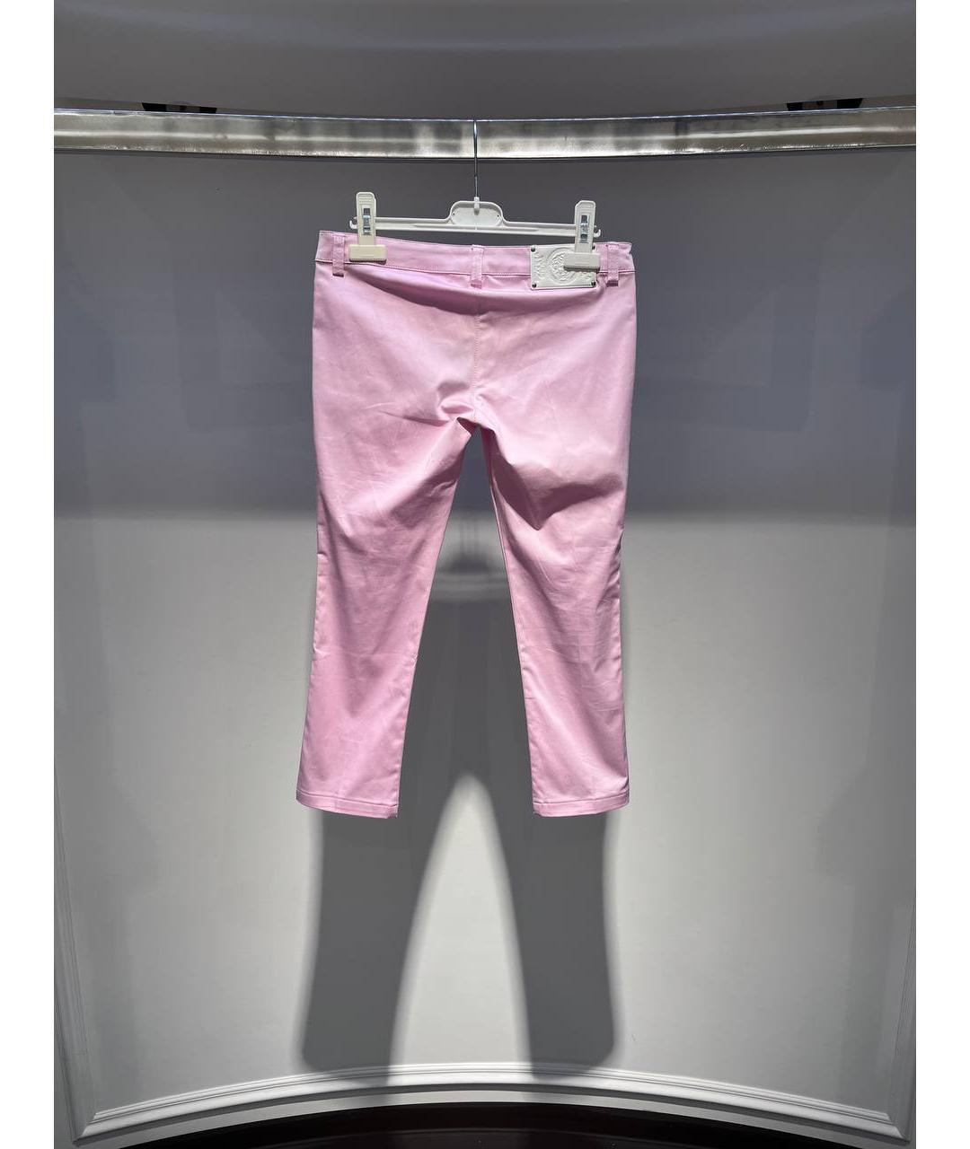 VERSACE Розовые хлопковые брюки и шорты, фото 3