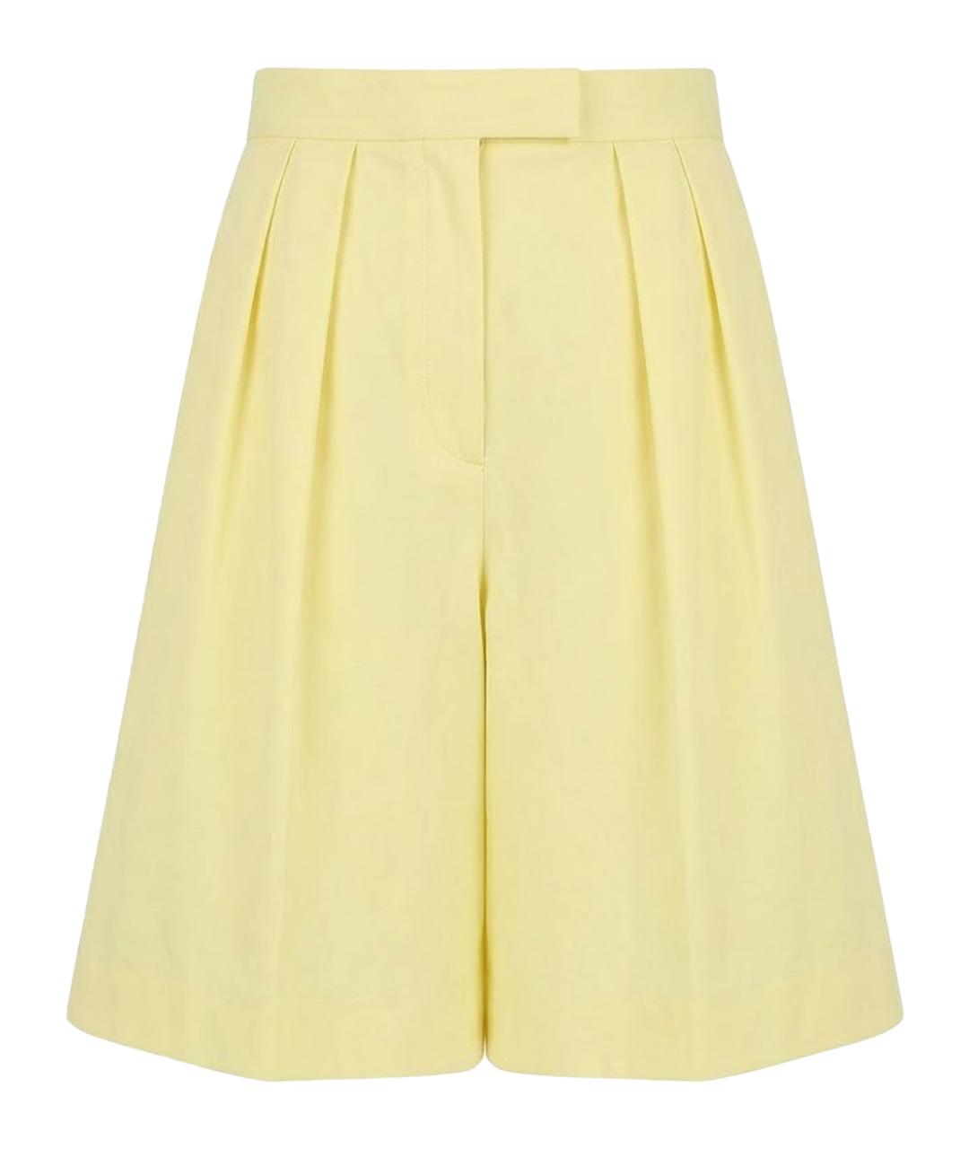 MSGM Желтые хлопковые шорты, фото 1