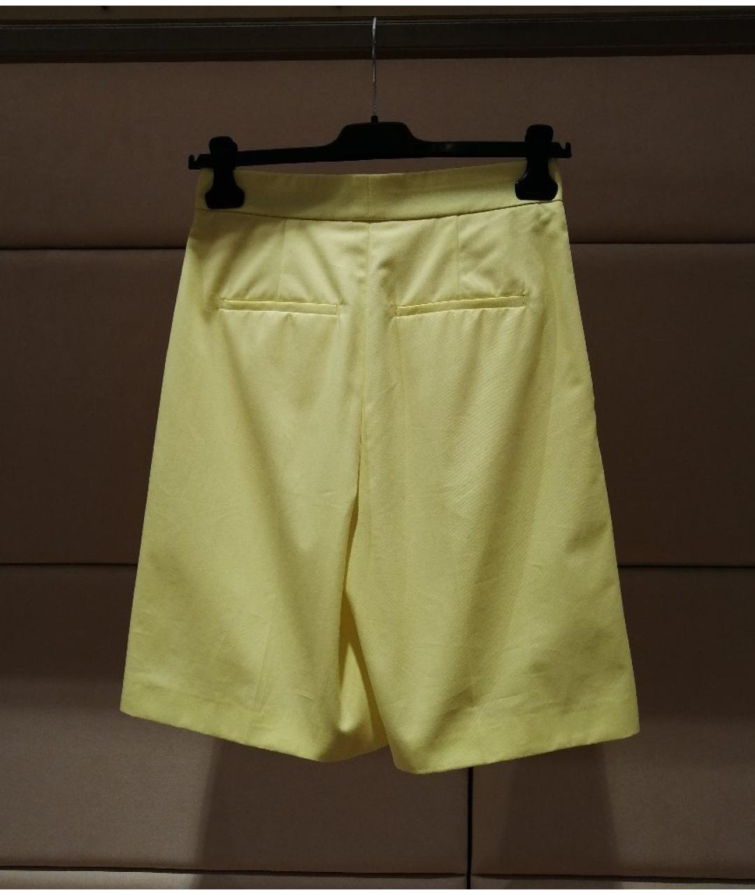 MSGM Желтые хлопковые шорты, фото 2