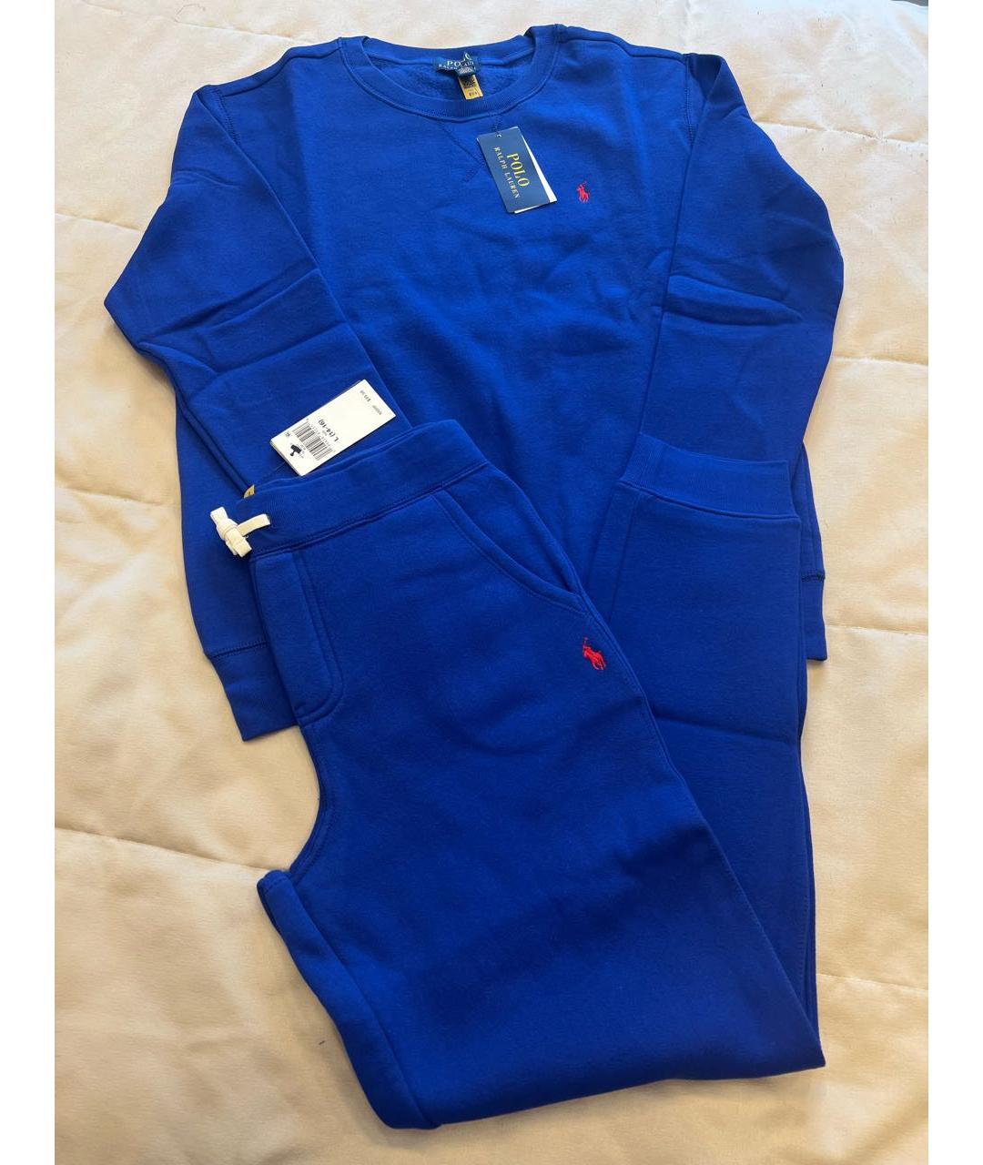 POLO RALPH LAUREN Синий хлопковый комплект, фото 5